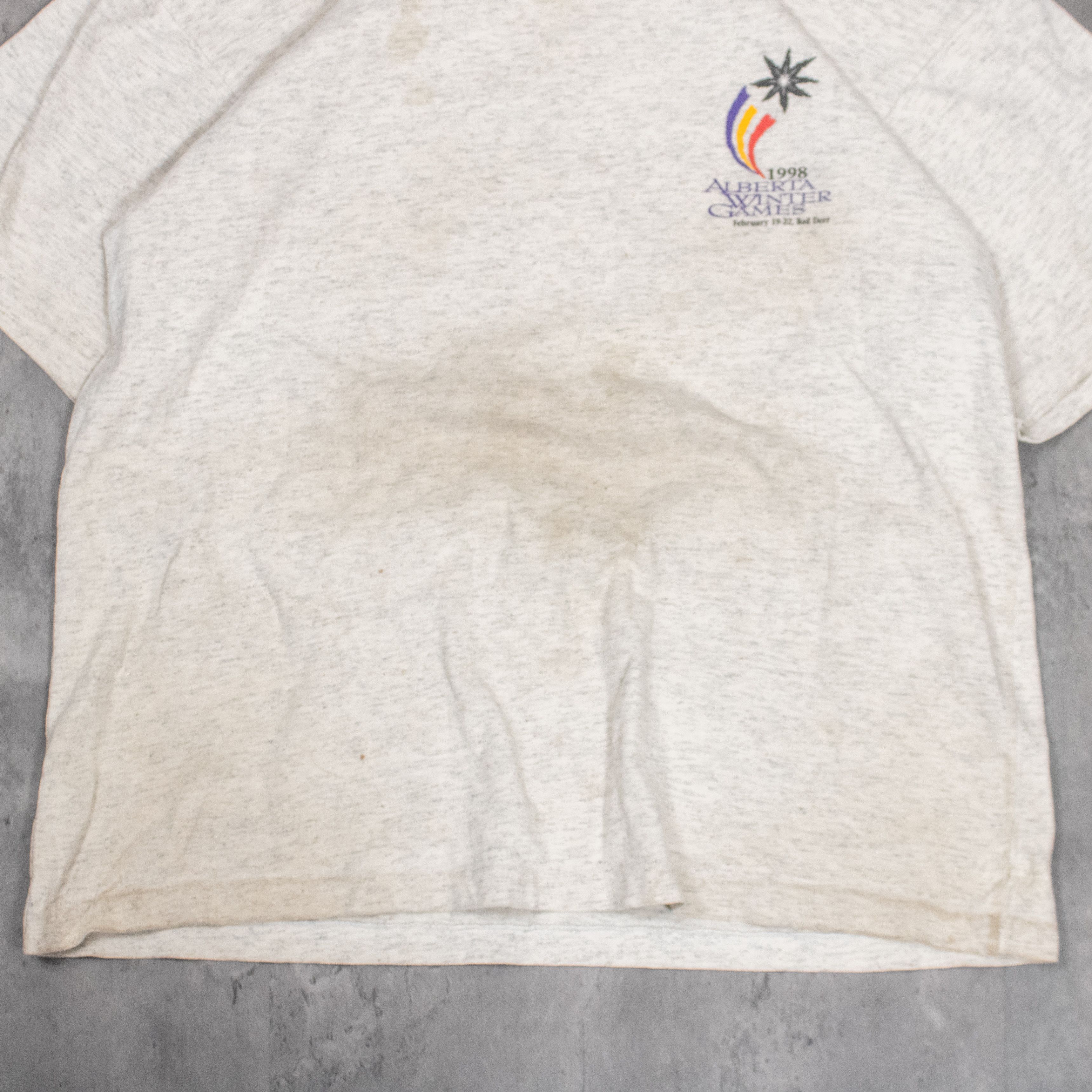 Vintage Vintage VTG 1998 Winter Games Grey Single Stitch T-Shirt Size US M / EU 48-50 / 2 - 5 Thumbnail