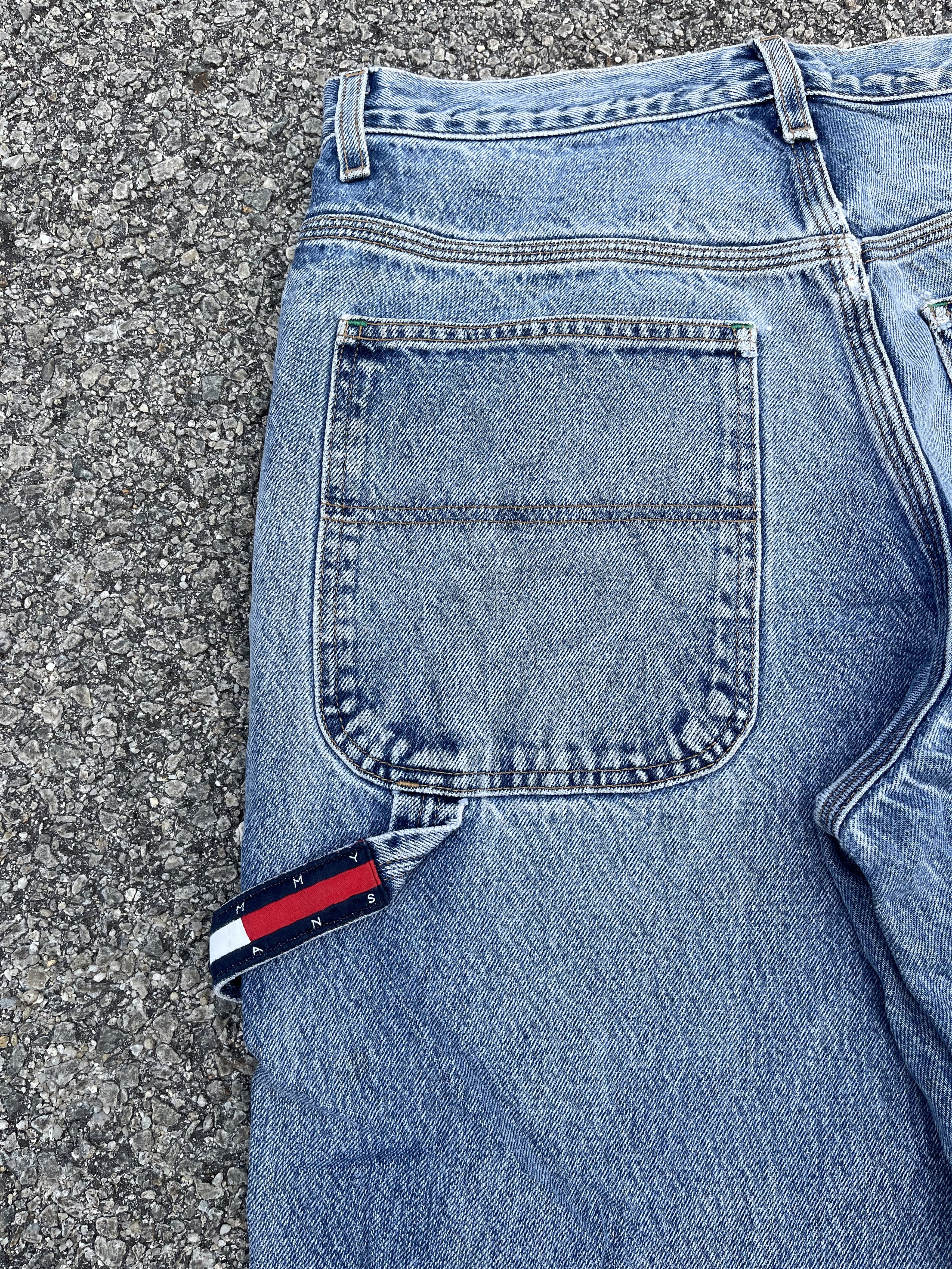 Tommy Hilfiger 90s Tommy Hilfiger Crazy Baggy Carpenter Wide Leg Travis Size US 32 / EU 48 - 7 Thumbnail