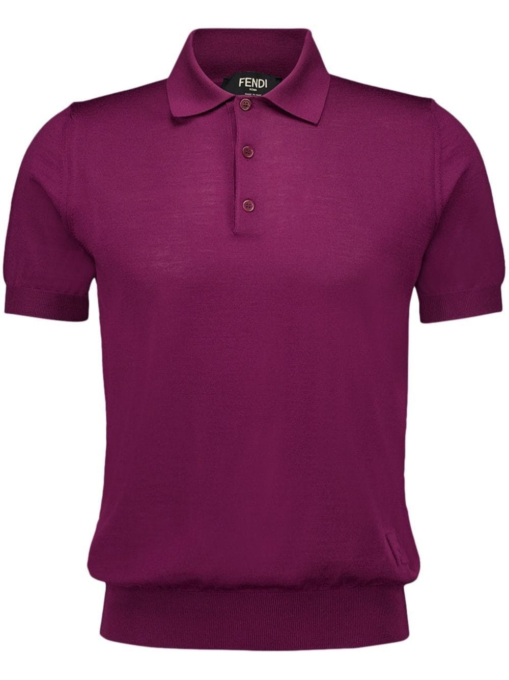 Fendi o1s1wg111025 Polo Shirt in Purple Size US S / EU 44-46 / 1 - 1 Thumbnail