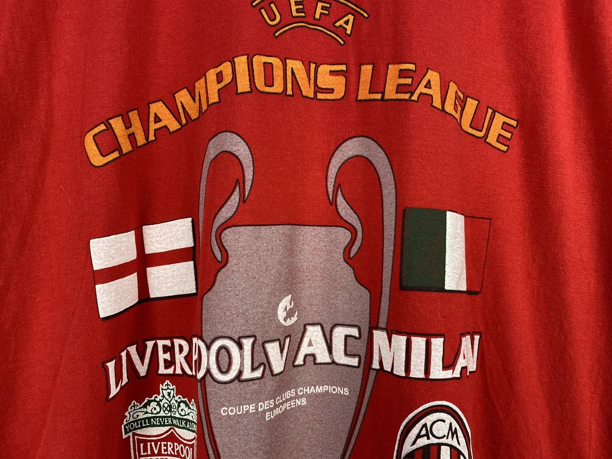 Vintage Soccer T-Shirt Liverpool Milan Final Istanbul 2005 Football Size US L / EU 52-54 / 3 - 5 Thumbnail