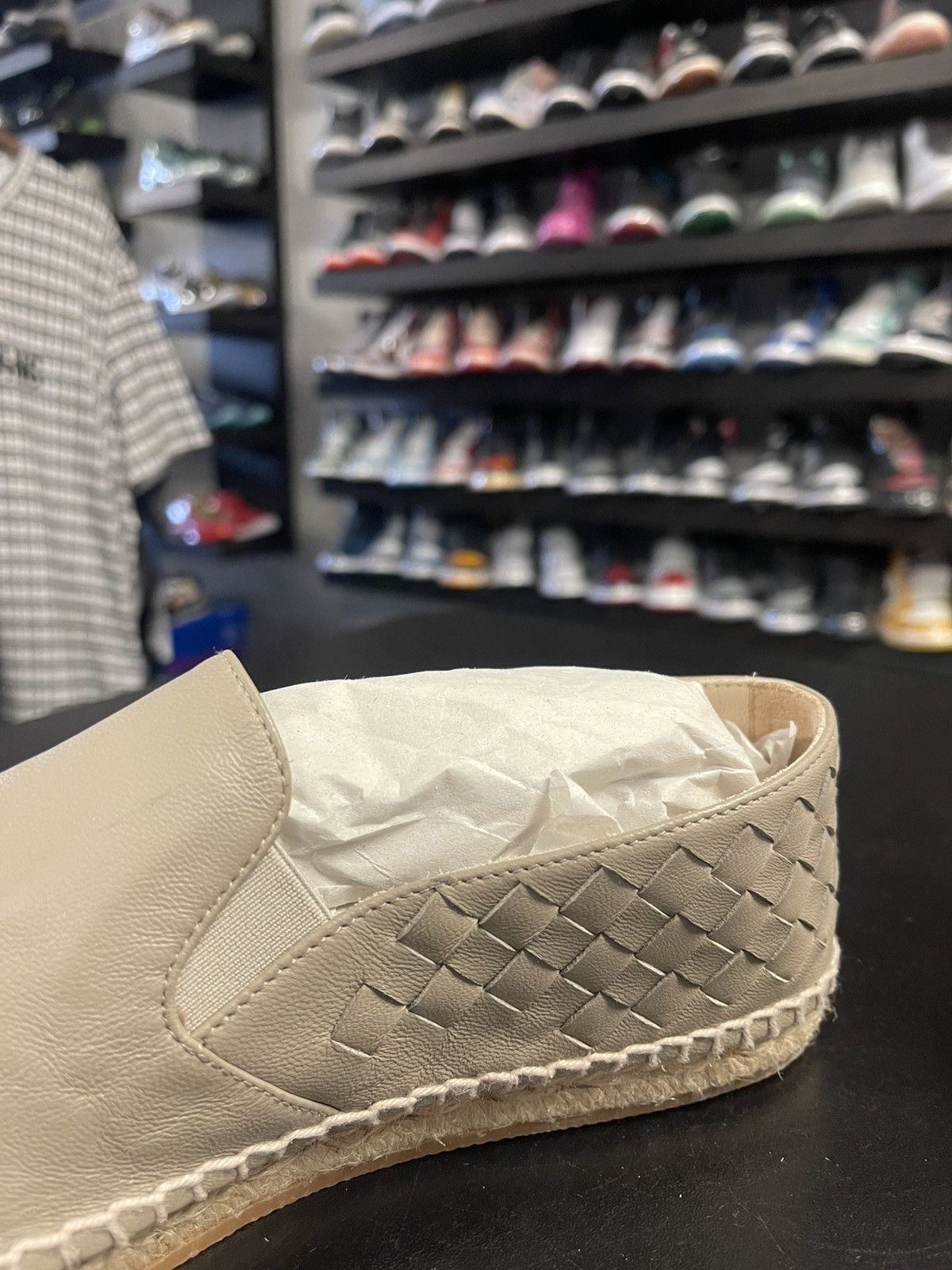 Bottega Veneta Size 7US/37 - Bottega Veneta Woven Leather Espadrille Flats Size US 7 / IT 37 - 6 Thumbnail