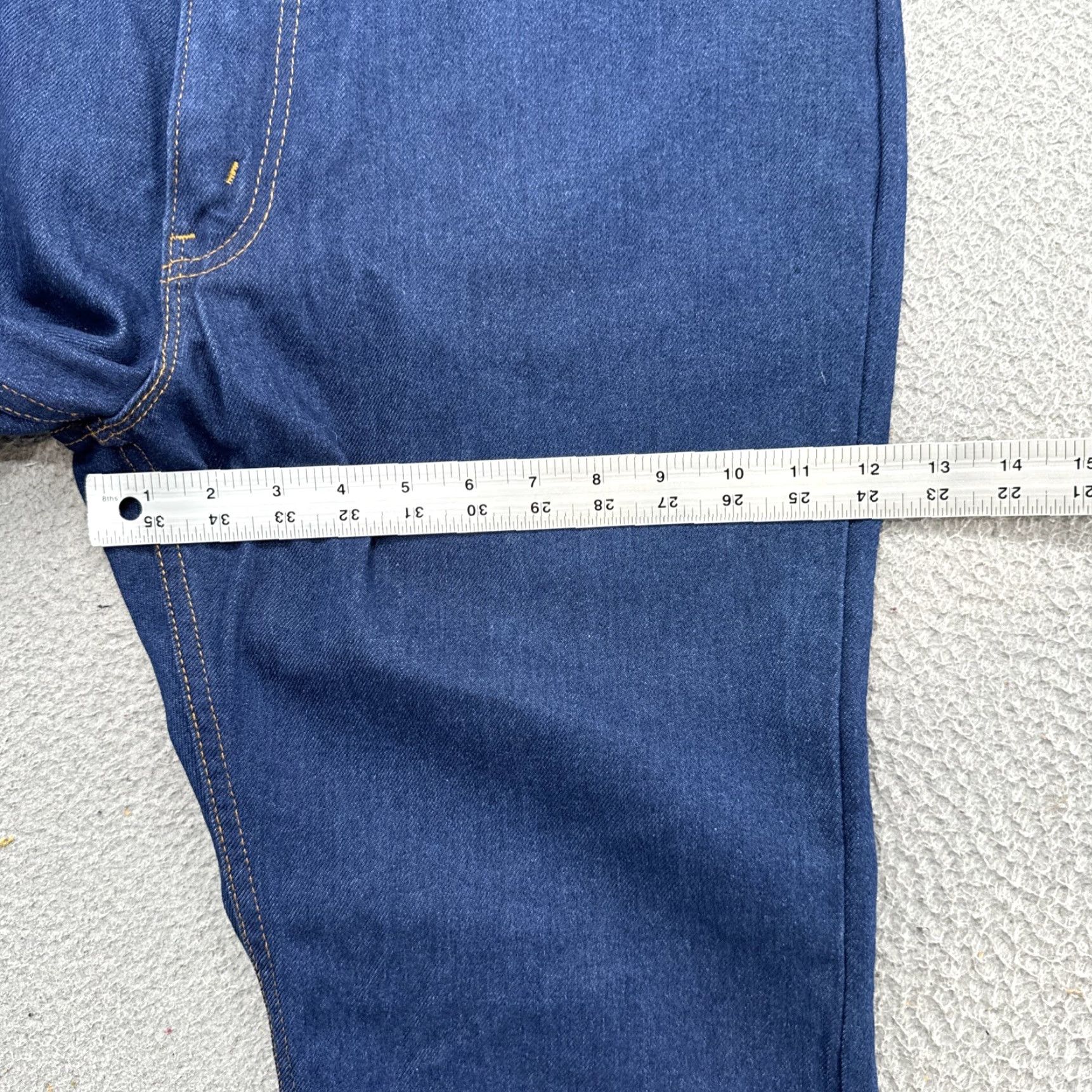 Levi's VINTAGE Levi's For Mens Jeans Orange Tab 36x30 Dark Wash Regular Stretch 5-Pocket Denim Blue 80s 70s Mens Size US 34 / EU 50 - 6 Thumbnail