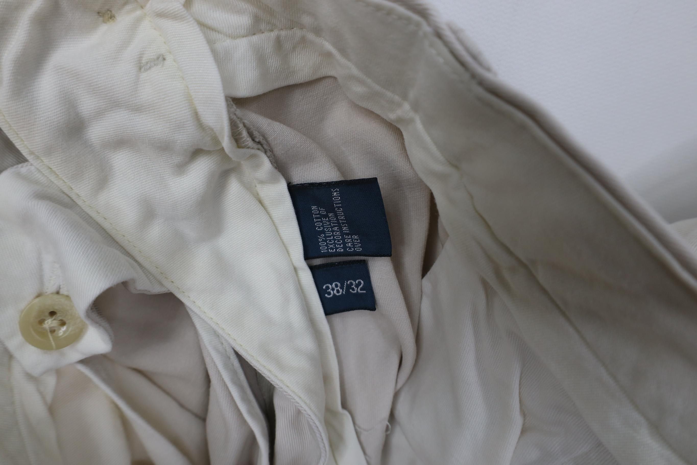 Polo Ralph Lauren Vintage 90s Ralph Lauren Wide Leg Chino Pants Stone Cotton Size US 38 / EU 54 - 10 Thumbnail