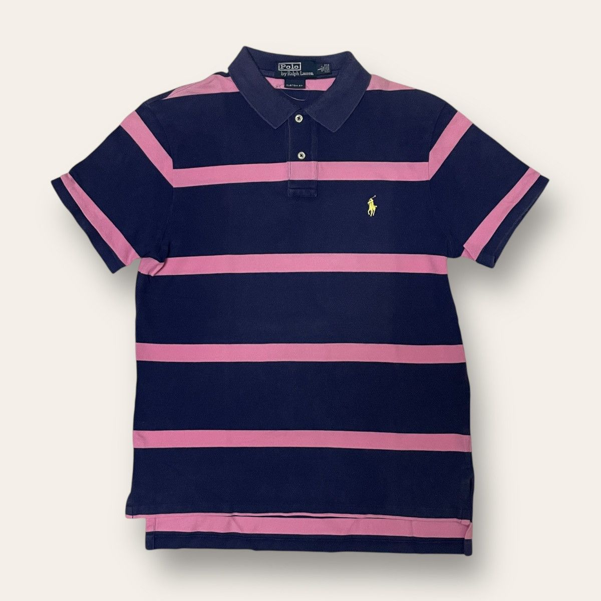 Ralph Lauren Vintage Stripe Ralph Lauren Blue Pink Custom Fit Size US M / EU 48-50 / 2 - 1 Thumbnail