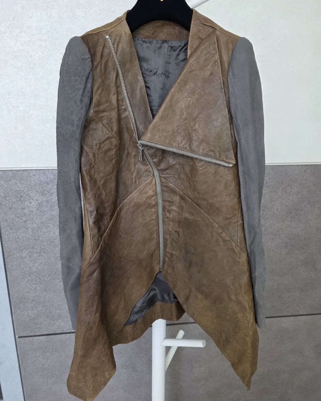 Rick Owens Lambskin Leather Jacket