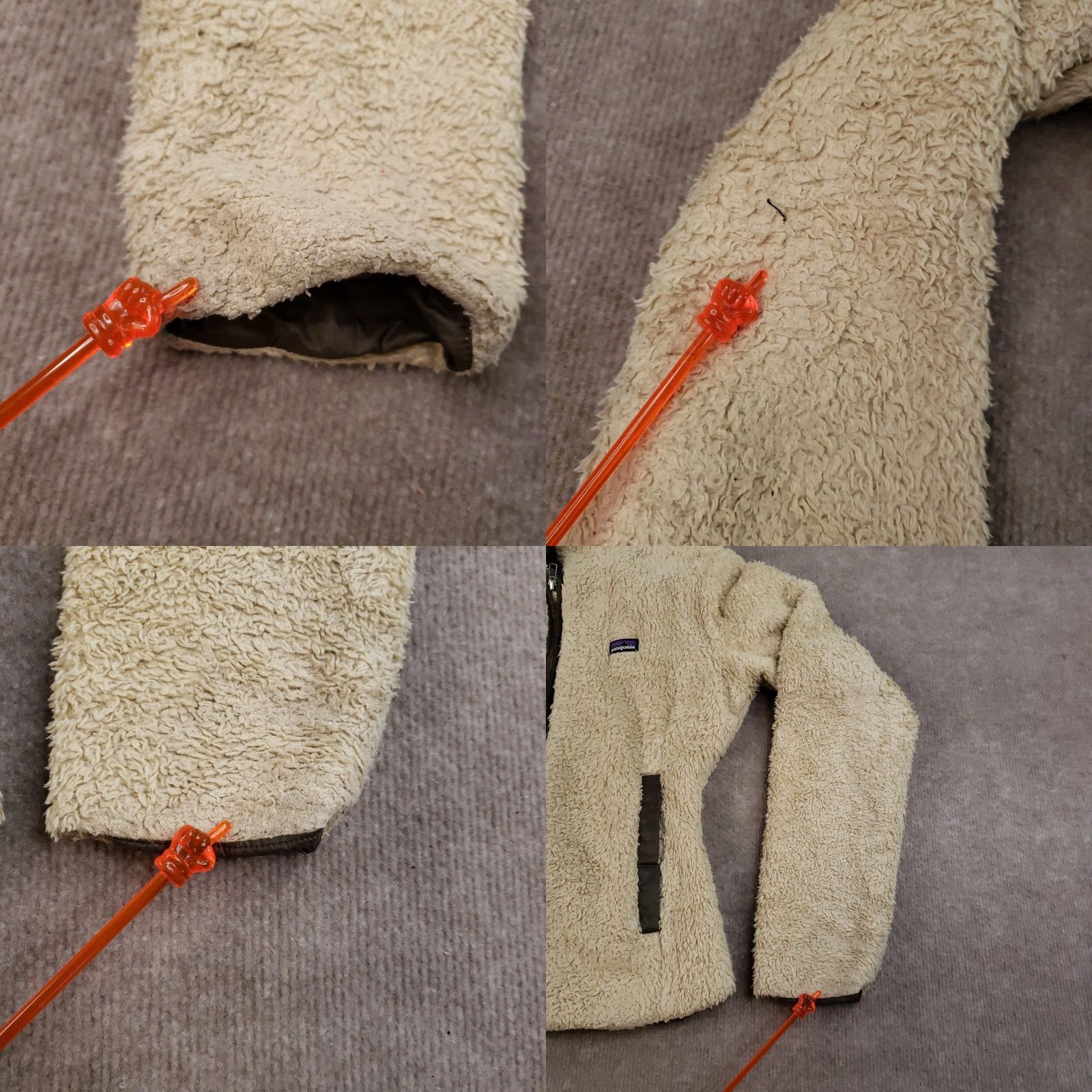 Patagonia Patagonia Jacket Womens Small Beige Full Zip Fleece Retro Outdoors Pile Sherpa Pockets Lined All Seasons Zipper Logo Short Style Size S / US 4 / IT 40 - 8 Thumbnail