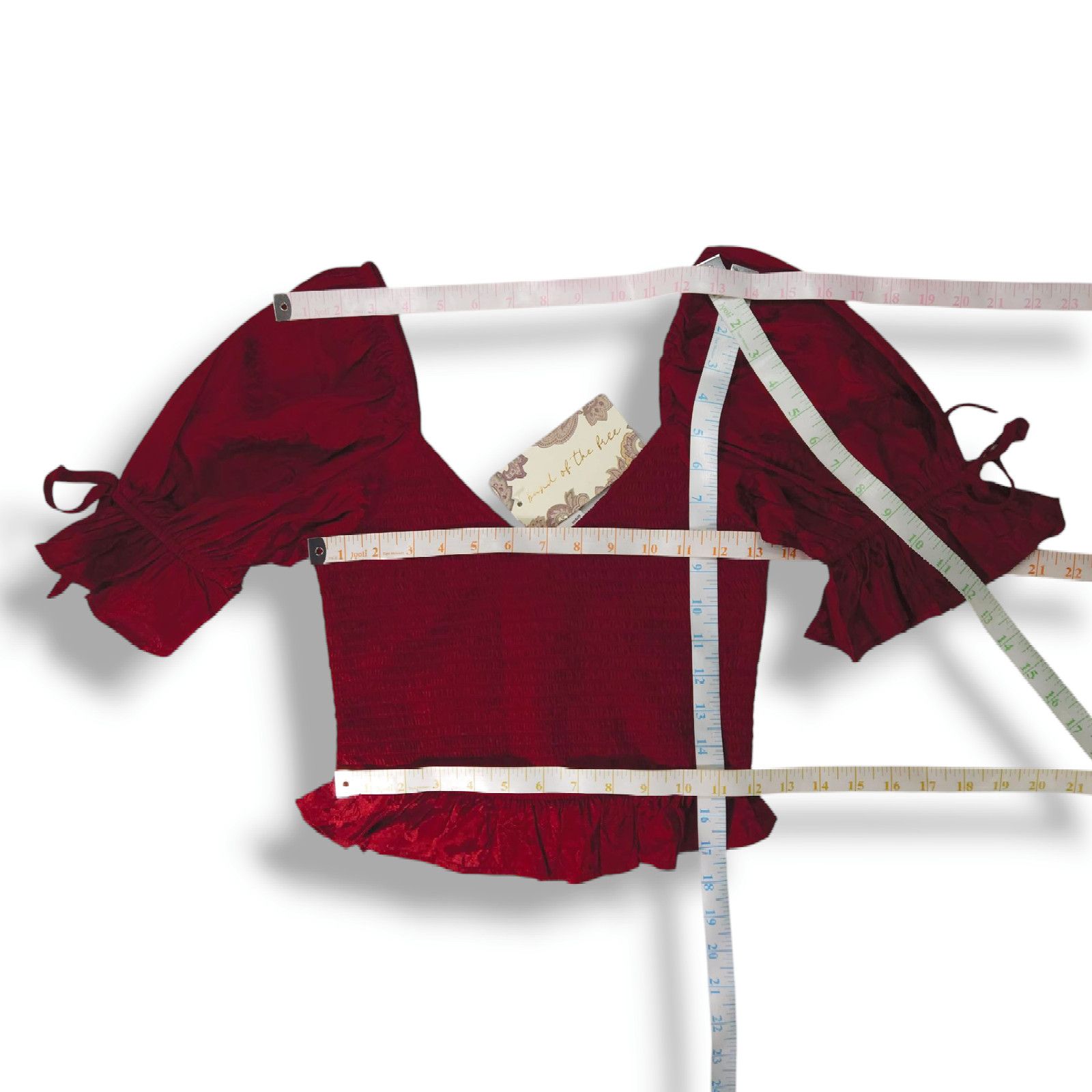 Other NWT Band of the Free Lea Jacquard Smocked Crop Top Sz. S Size S / US 4 / IT 40 - 8 Thumbnail