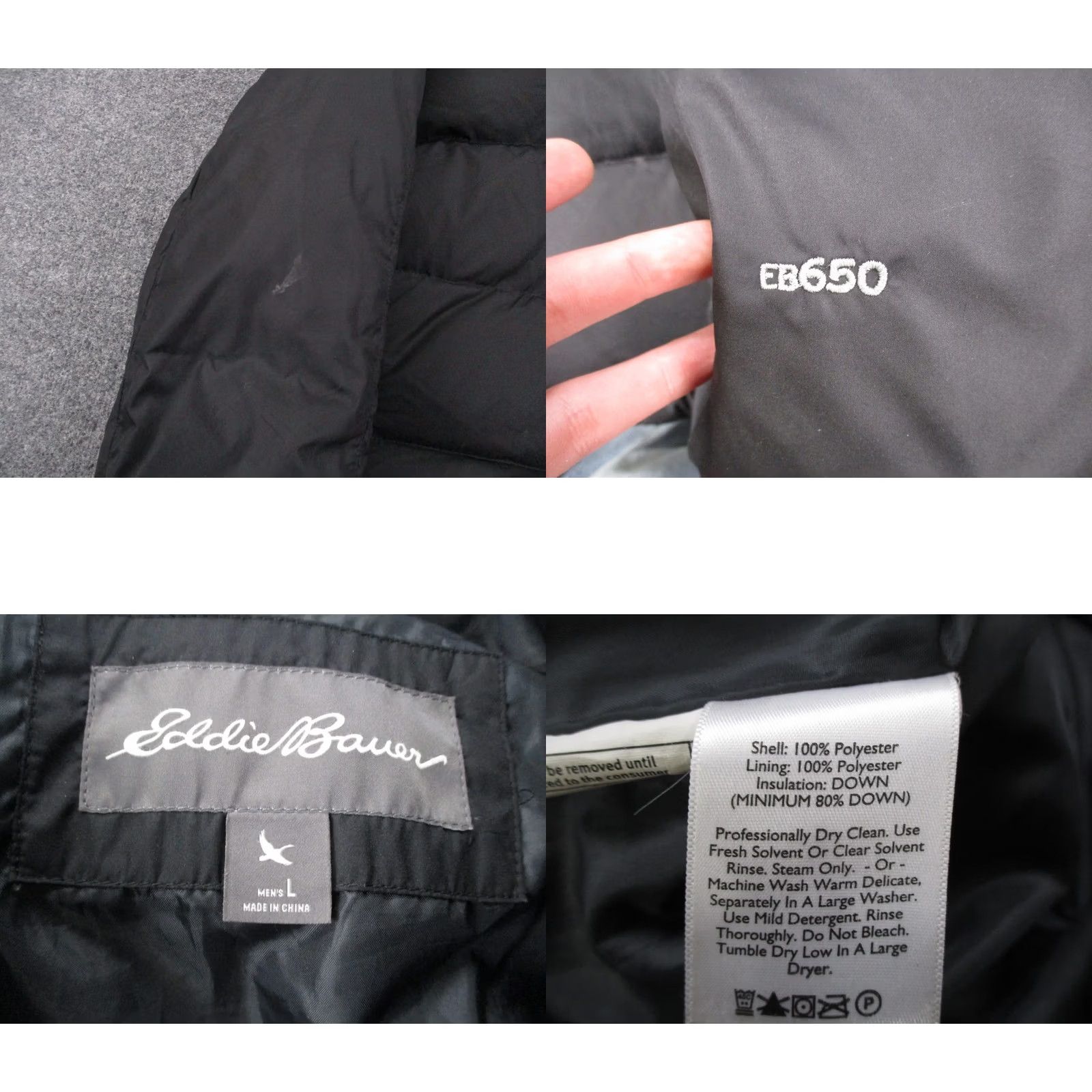 Eddie Bauer Eddie Bauer Jacket Mens L Black Goose Down Puffer Outdoor Hiking Camping EB650 Size US L / EU 52-54 / 3 - 8 Thumbnail