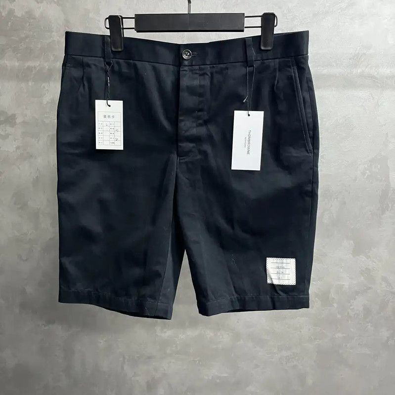 Thom Browne Thom Browne Blue Cotton Men's Shorts 0089 Size US 28 / EU 44 - 1 Thumbnail