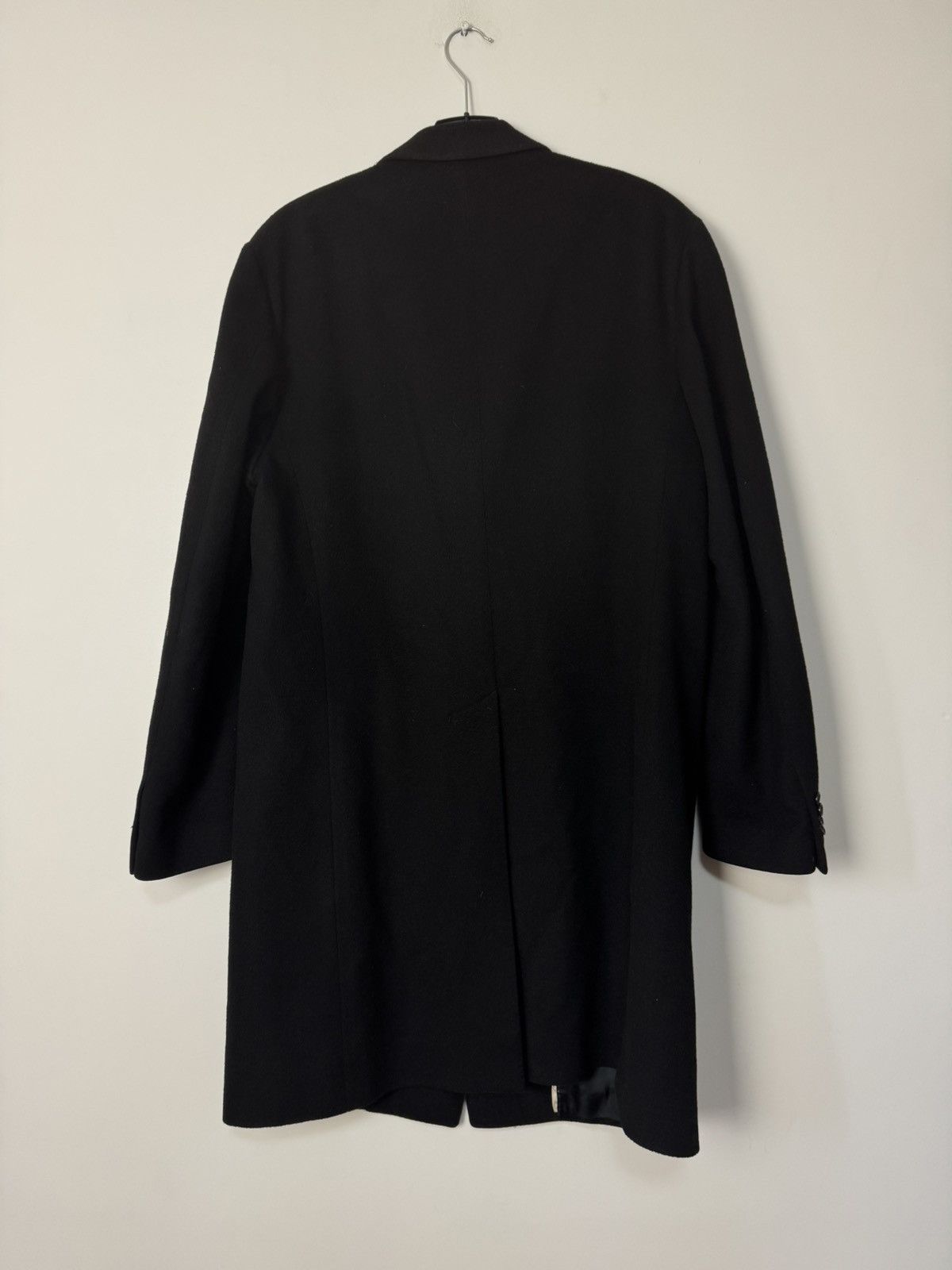 Corneliani Corneliani Black Virgin Wool Overcoat Made in Italy Size US L / EU 52-54 / 3 - 11 Thumbnail