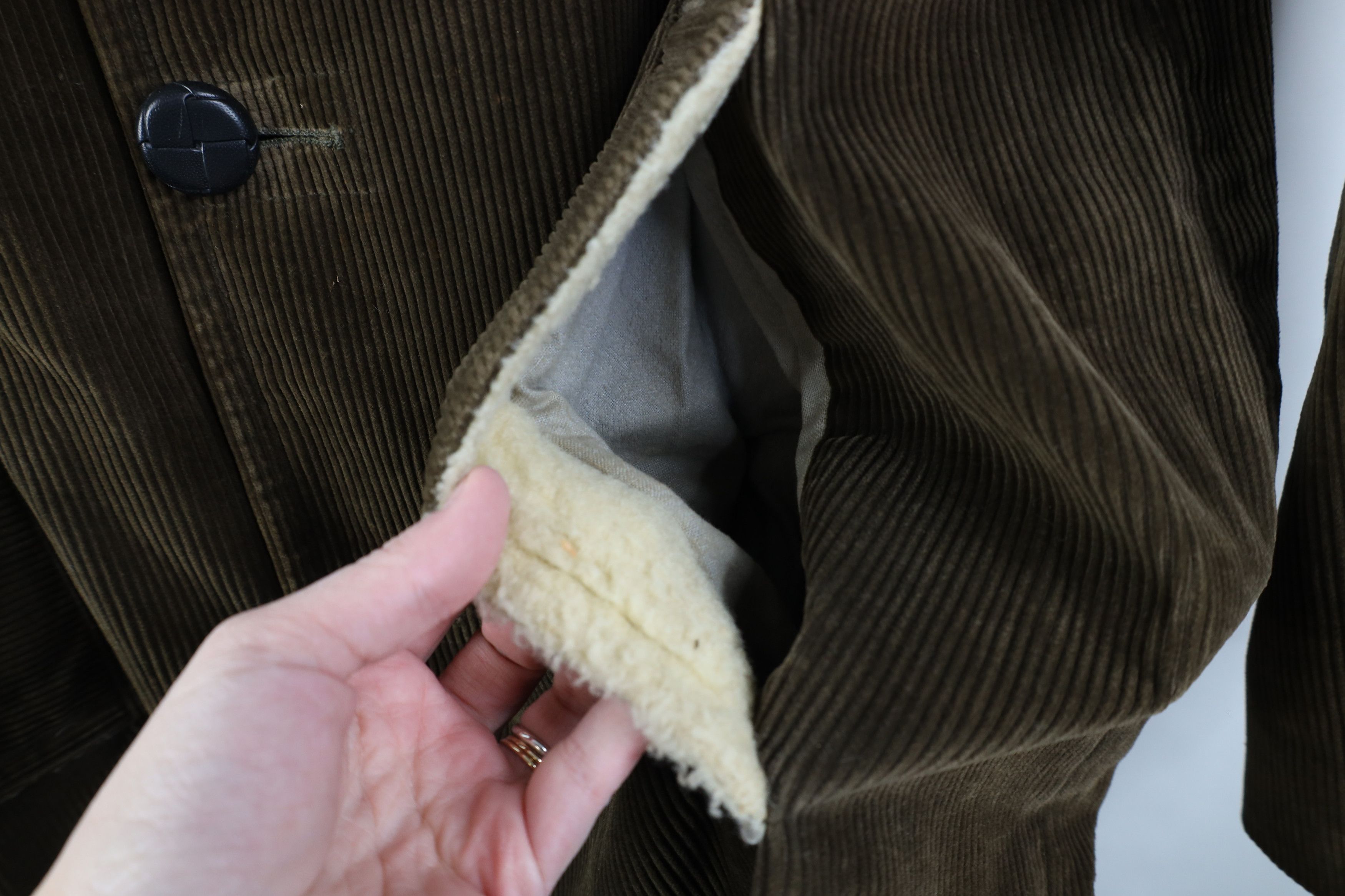 Vintage Vintage 50s 60s Streetwear Wool Lined Corduroy Jacket USA Size US L / EU 52-54 / 3 - 6 Thumbnail