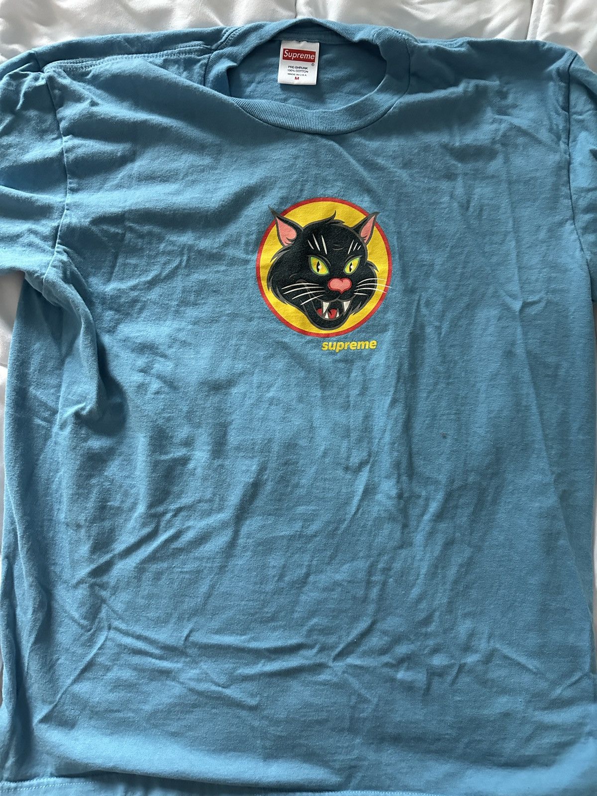 Supreme Black Cat Tee | Grailed