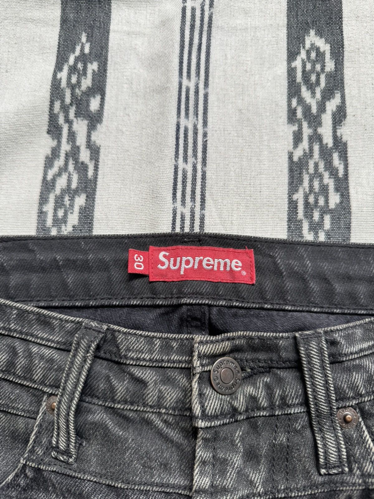 Supreme FW22 Supreme Layered Jeans Size US 30 / EU 46 - 3 Thumbnail