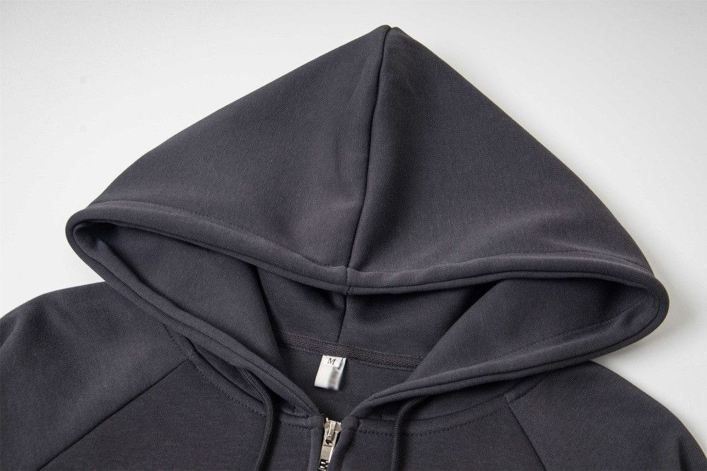 Vintage Men's cross embroidered loose casual zipper hoodie Size US M / EU 48-50 / 2 - 3 Thumbnail
