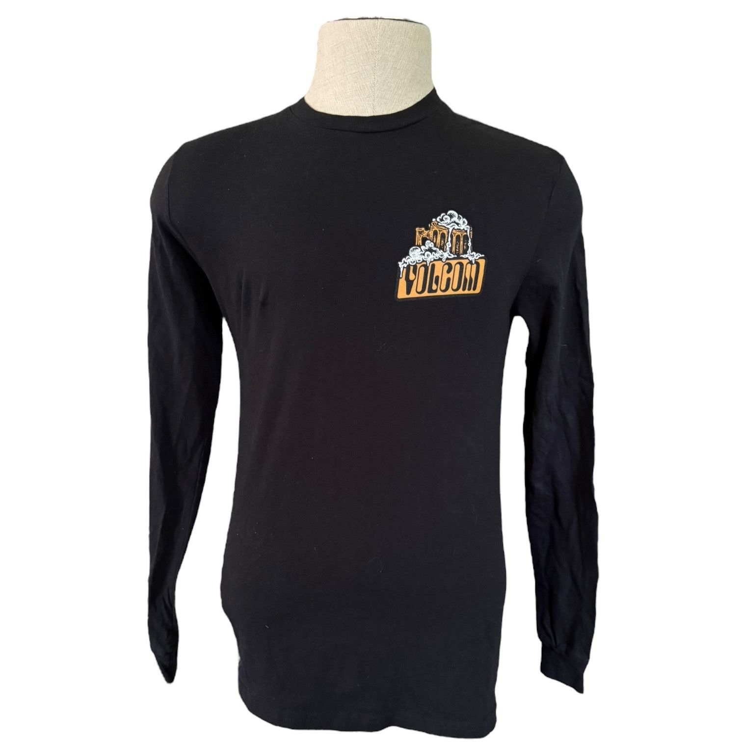 Volcom Volcom Black Long Sleeve Cotton Always Frothing Shirt Small Size US S / EU 44-46 / 1 - 1 Thumbnail