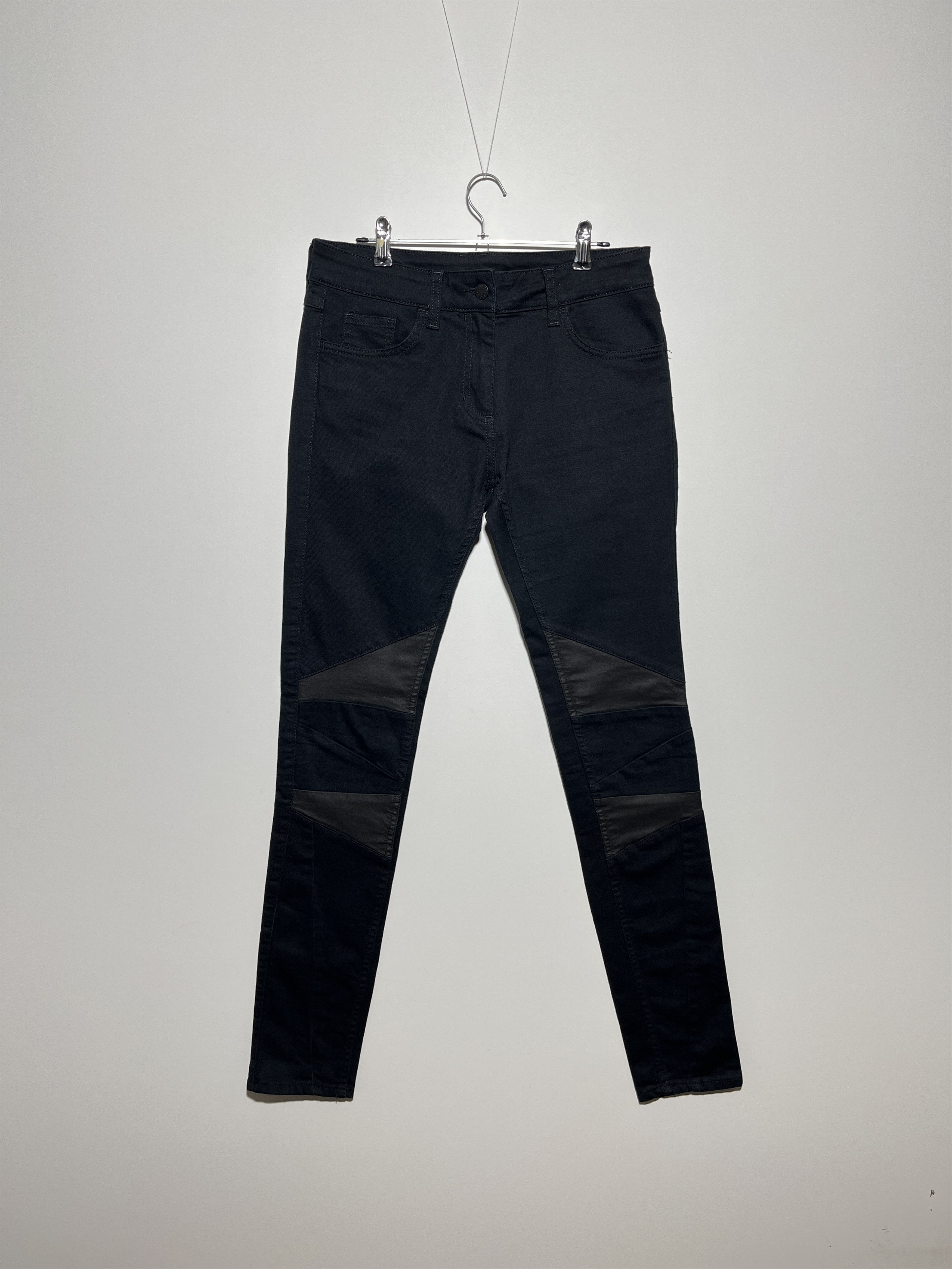 Sandro Sandro Women's Black Biker Jeans Pants Size FR 38 Size 27" / US 4 / IT 40 - 1 Thumbnail