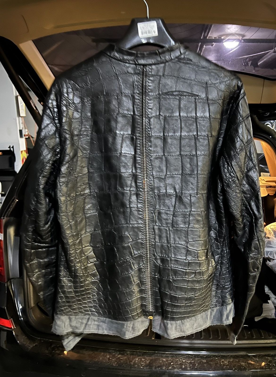 Isaac Sellam Experience black alligator jacket