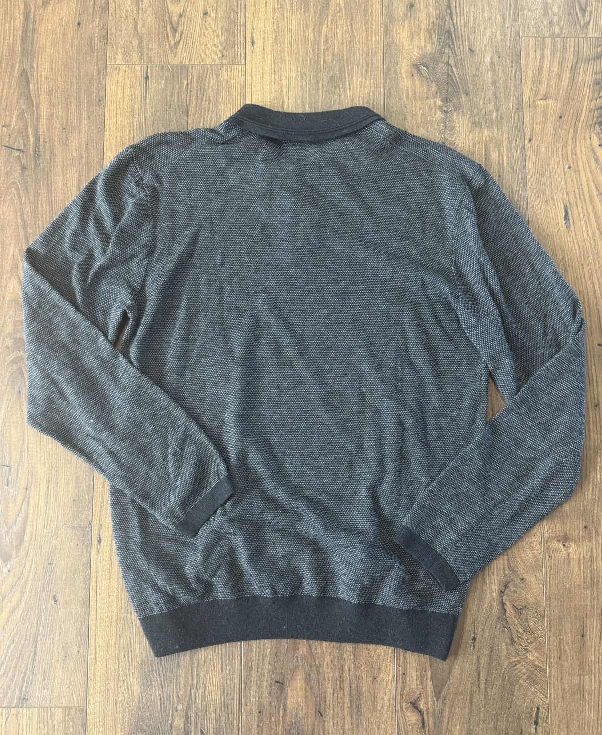 Rails Rails Men’s Anders Contrast-Trimmed Wool-Blend Polo Sweater Size US L / EU 52-54 / 3 - 6 Thumbnail
