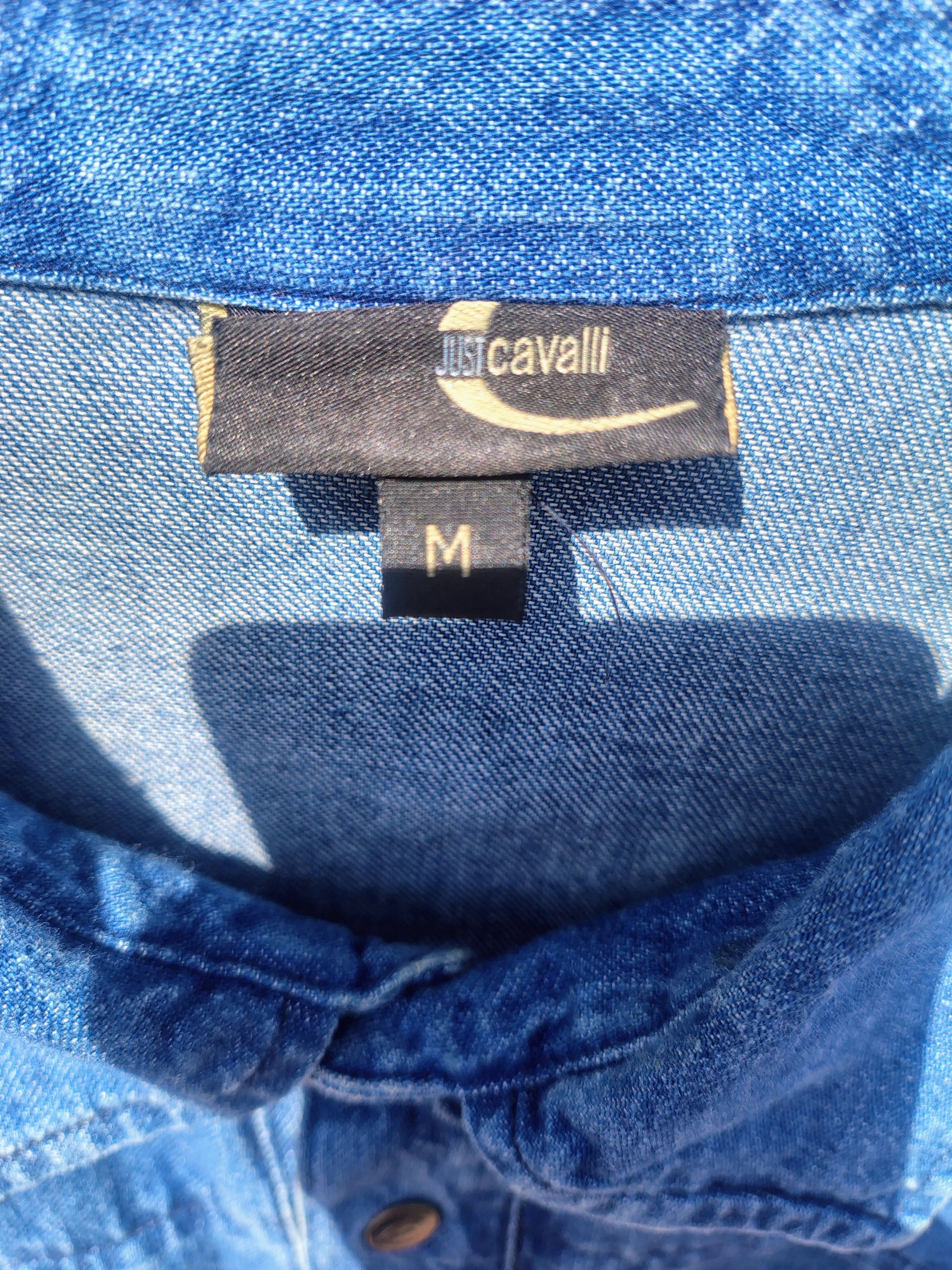 Just Cavalli Just Cavalli Denim Shirt Graphic Back Y2K Designer Size US M / EU 48-50 / 2 - 3 Thumbnail