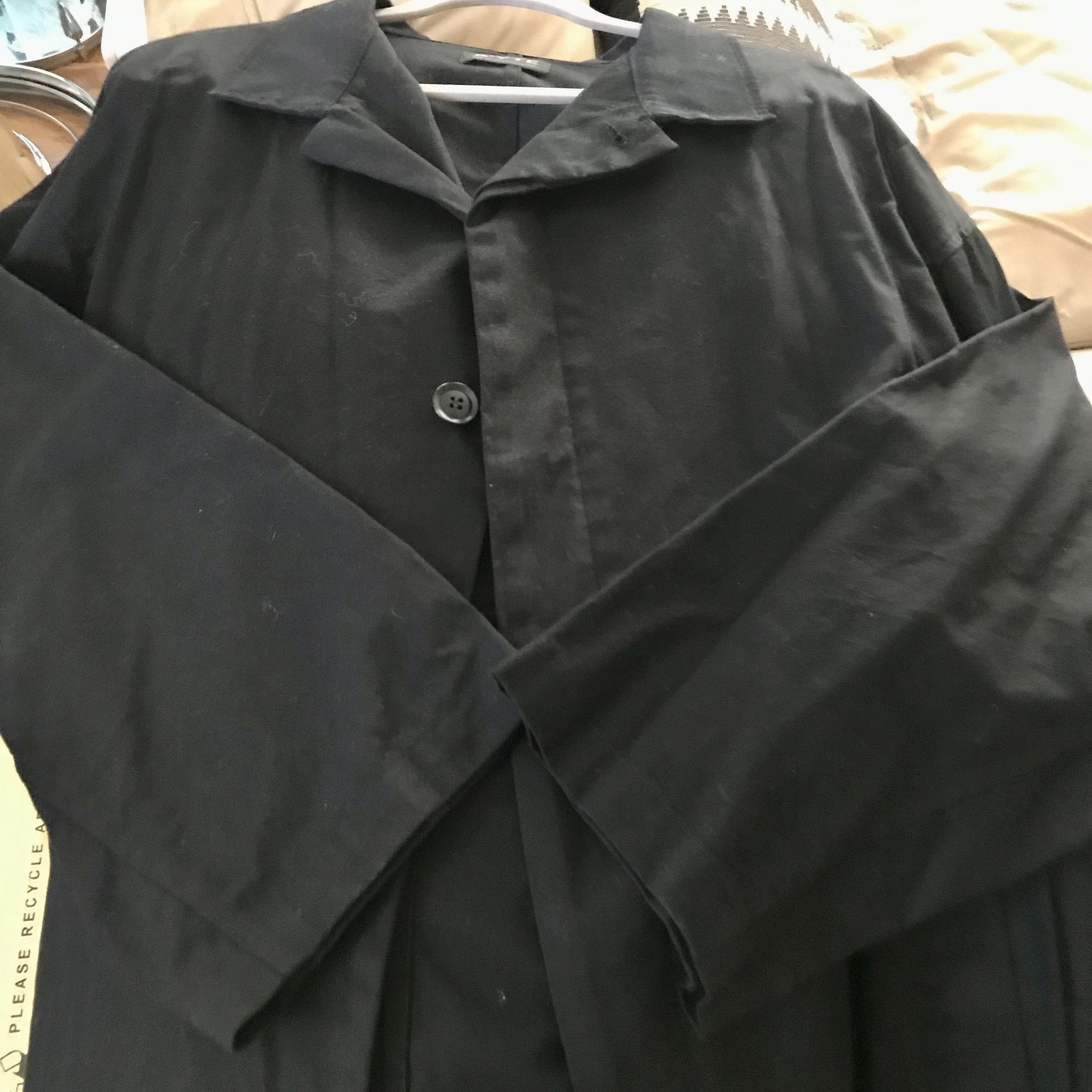 Yohji Yamamoto Yohji Yamamoto S’YTE Black Long Wide Urban Trench Coat Size US L / EU 52-54 / 3 - 5 Thumbnail