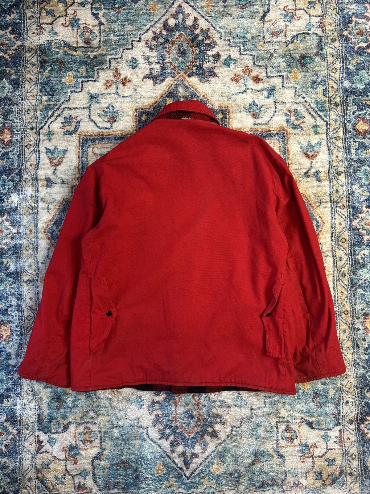 Vintage Vintage 1970s Red Buffalo Plaid Reversible Hunting Jacket Size US L / EU 52-54 / 3 - 6 Thumbnail