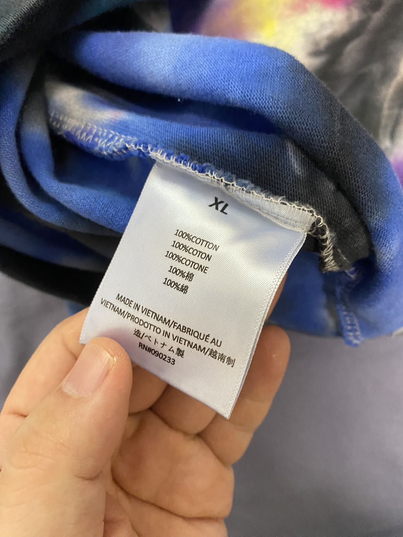Essentials Tie Dye Fear of God ESSENTIALS Football T-Shirt Size US XL / EU 56 / 4 - 5 Thumbnail