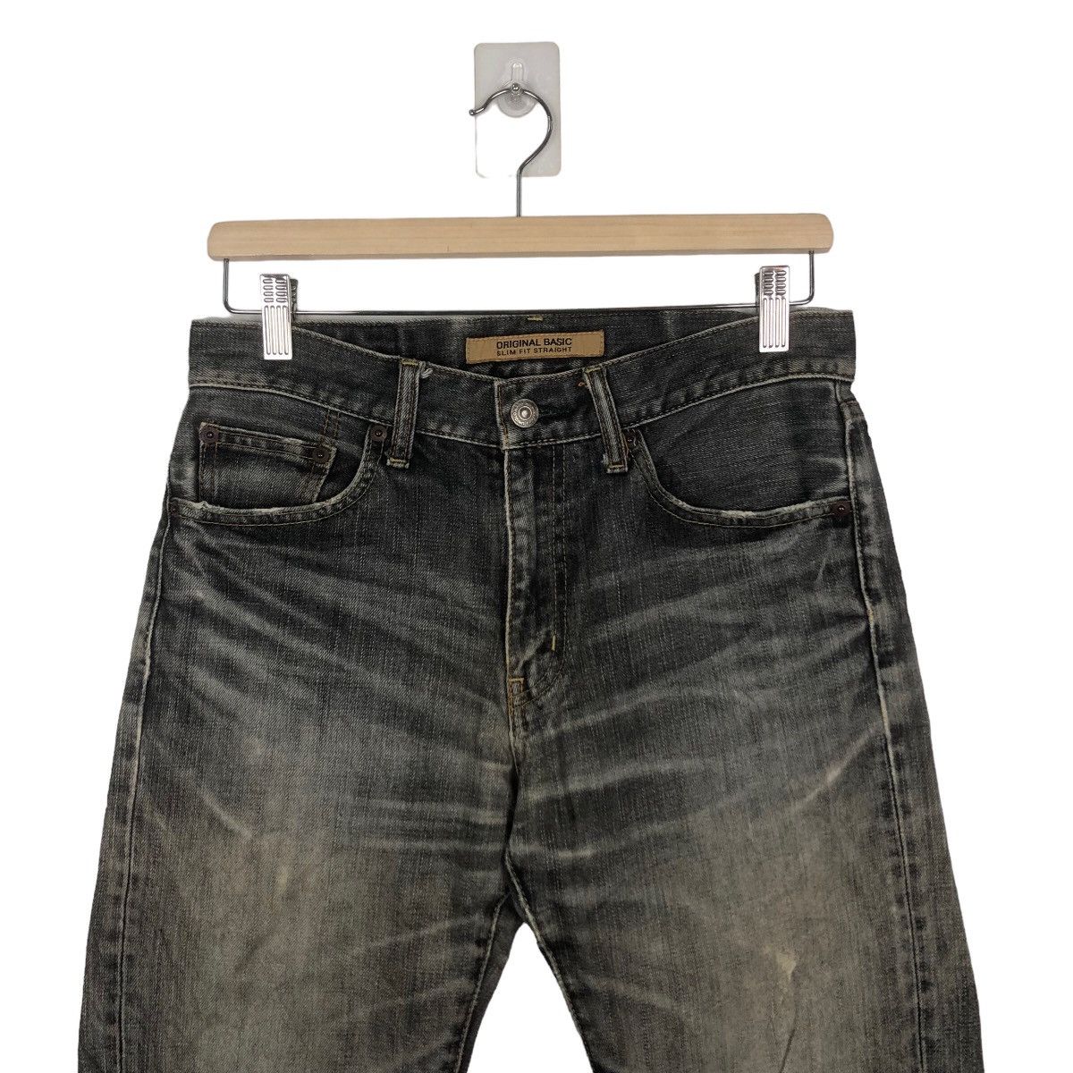 Japanese Brand RARE DISTRESSED DENIM PUNK UNIQLO SLIM FIT STRAIGHT Size US 30 / EU 46 - 2 Thumbnail