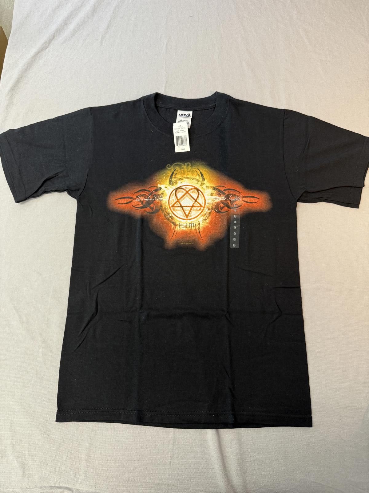 Designer HIM Heartagram Band T-shirt Love Metal Album Tee - S Size US XS / EU 42 / 0 - 1 Thumbnail