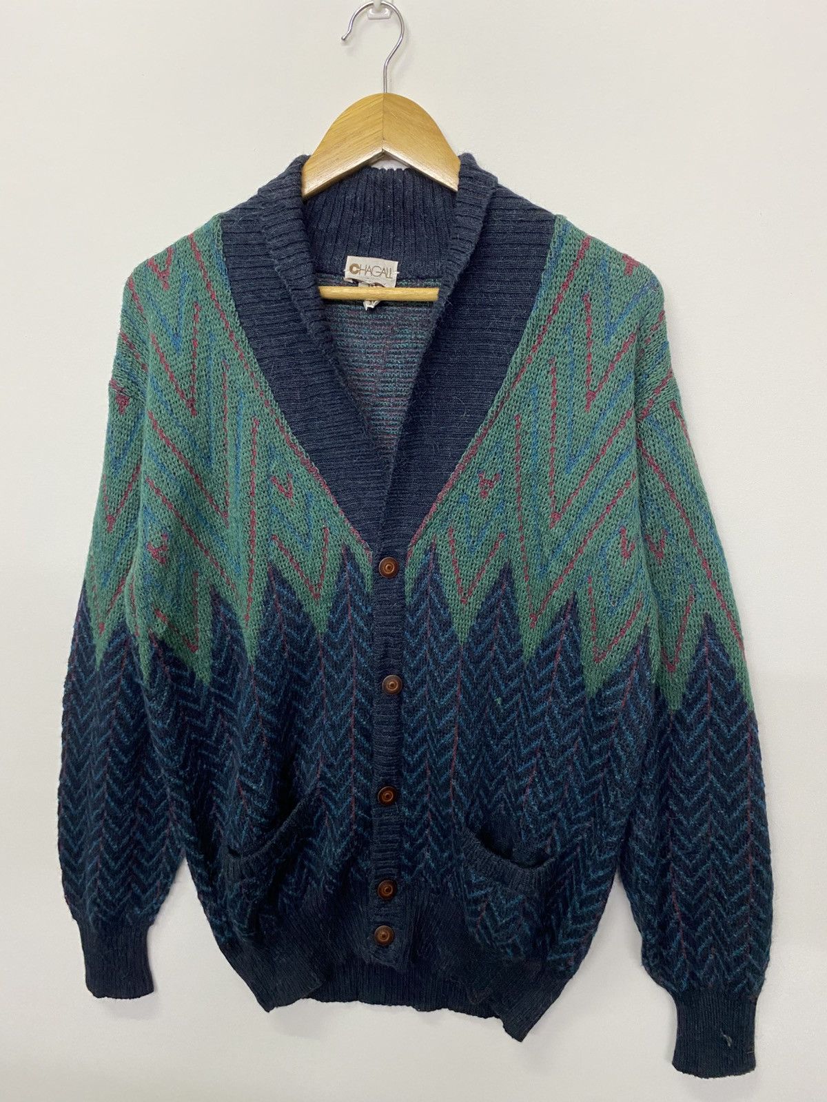 Homespun Knitwear Italian Designers Chagall Knitwear Cardigan Size US S / EU 44-46 / 1 - 3 Thumbnail
