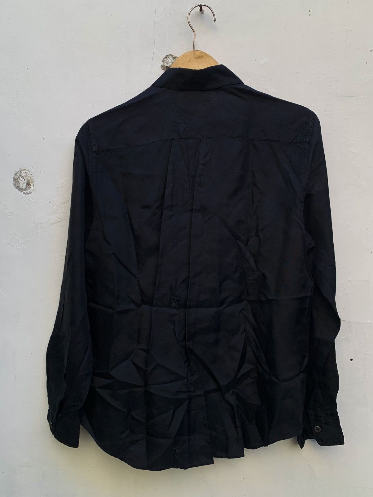 Comme des Garcons Comme des garcons black shirt with frayed wavy denim trim Size M / US 6-8 / IT 42-44 - 5 Thumbnail