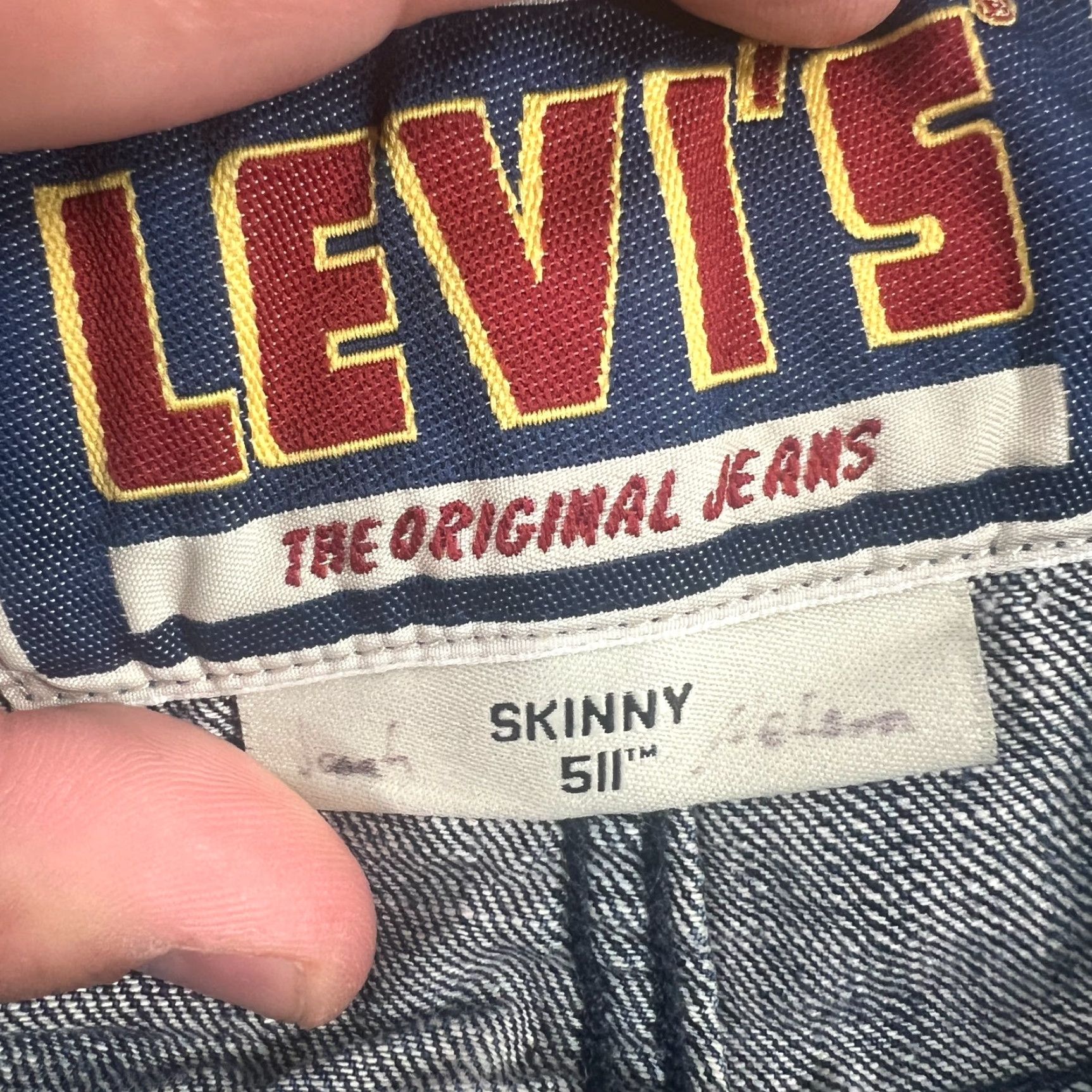 Levi's VINTAGE Levi's 511 Skinny Jeans Mens Size 30x32 Dark Blue Denim Stretch 90s Casual Size US 30 / EU 46 - 7 Thumbnail