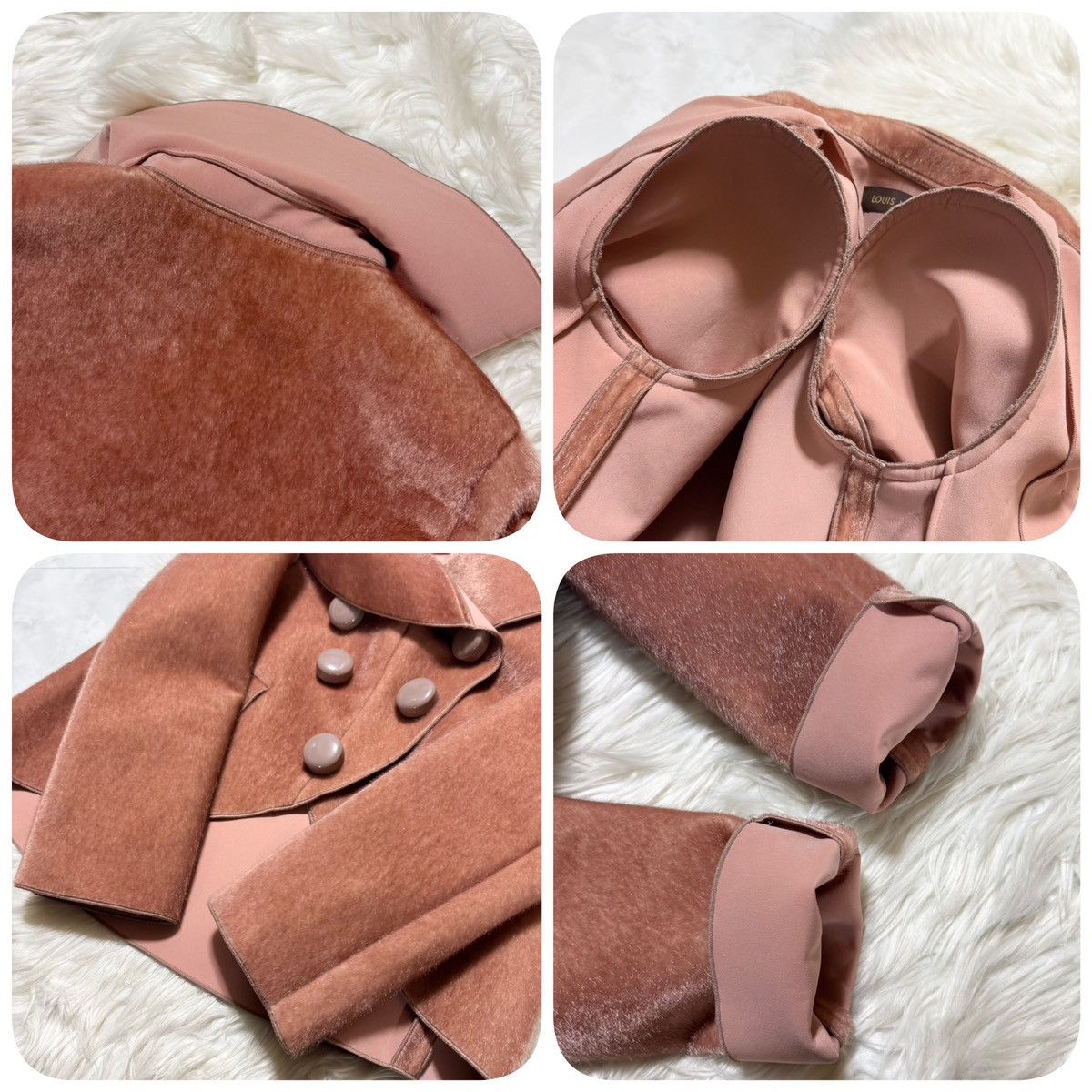 Louis Vuitton Louis Vuitton fur double jacket 34 pink brown Size XS / US 0-2 / IT 36-38 - 3 Thumbnail