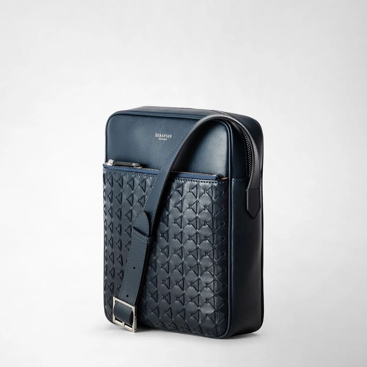 Designer × Serapian Milano Serapian Milano Messenger in Mosaico Weawing Leather Bag Size ONE SIZE - 5 Thumbnail