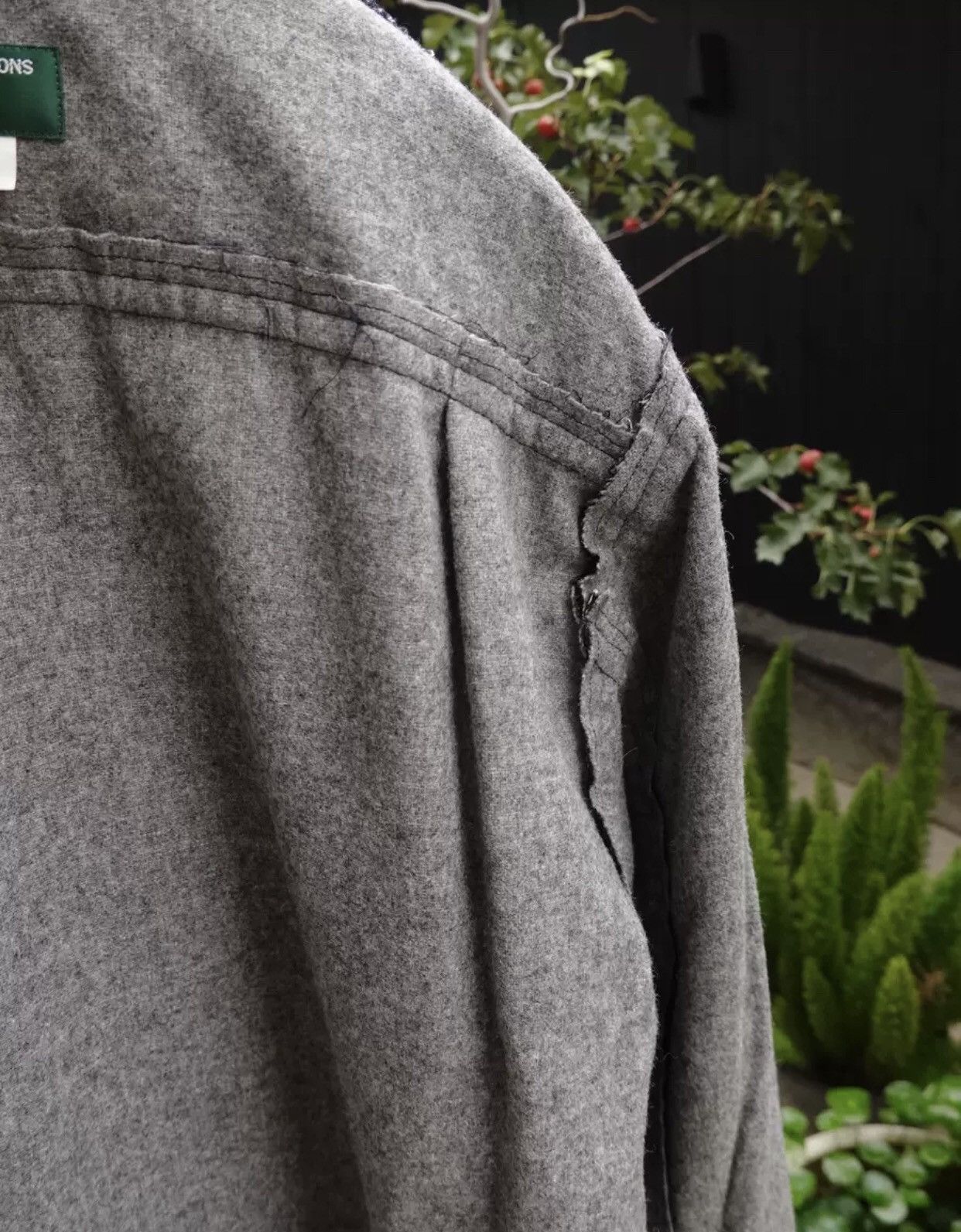 Comme des Garcons Wool two-piece shirt 2412-Nextarrow Size US S / EU 44-46 / 1 - 8 Thumbnail