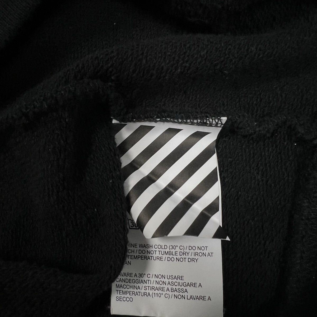 Off-White OFF-WHITE SS19 DIAG STENCIL HOODIE Size US S / EU 44-46 / 1 - 7 Thumbnail