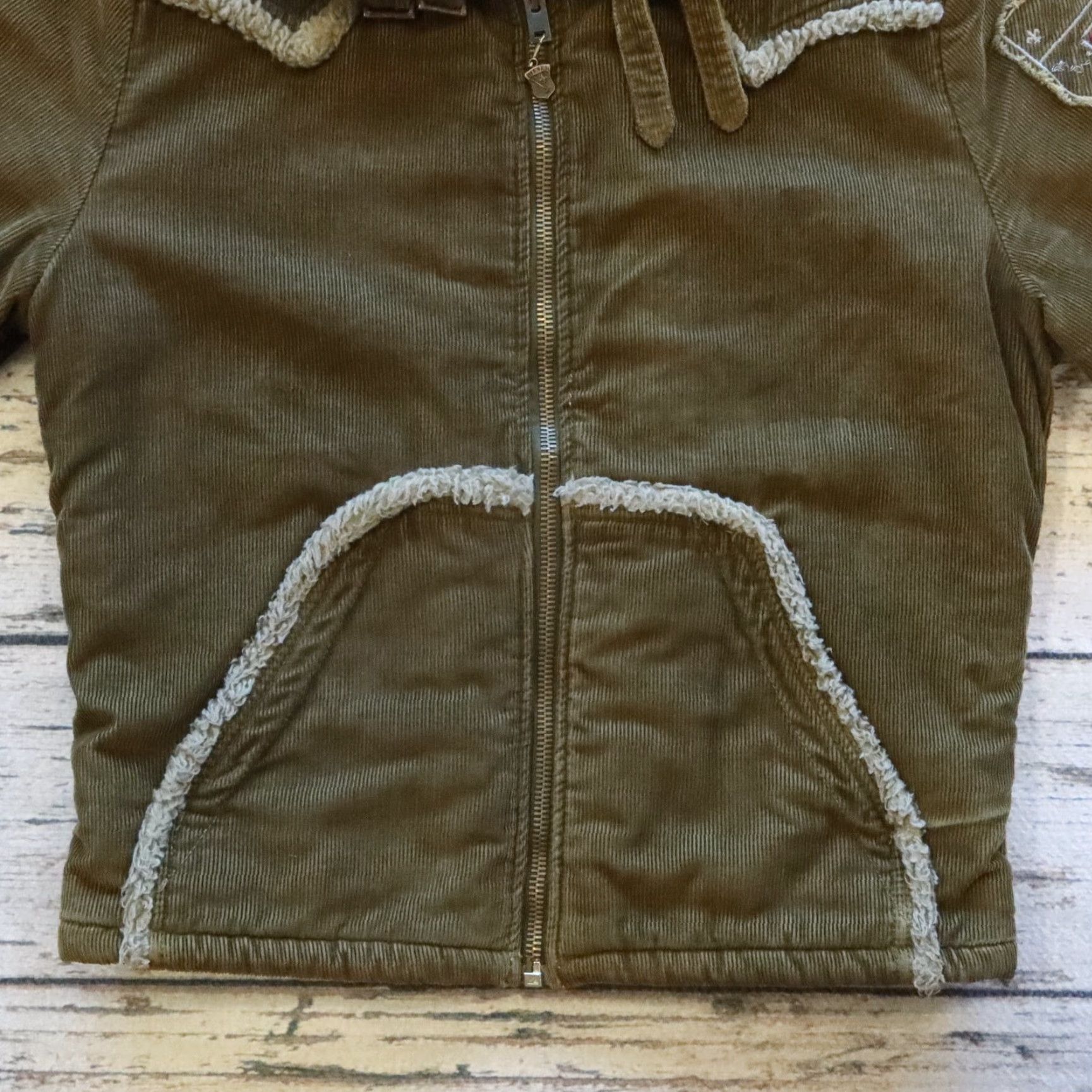 Diesel VINTAGE 90s Diesel Corduroy Pile Fleece Lined Jacket Size US M / EU 48-50 / 2 - 3 Thumbnail