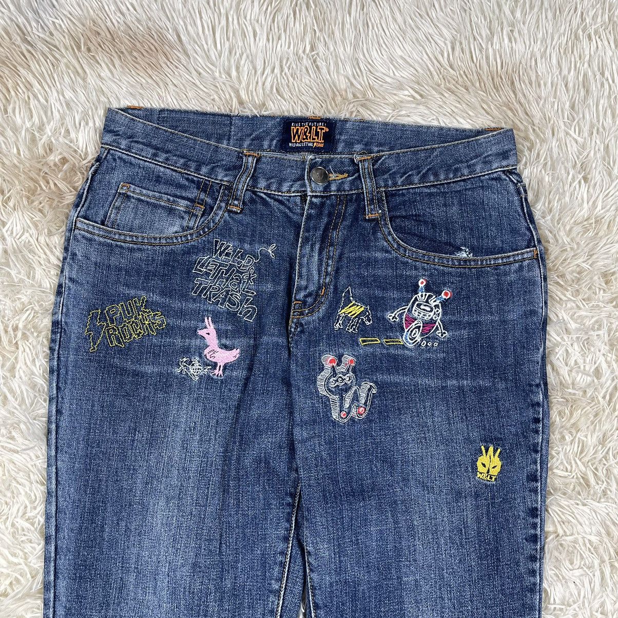 W&LT W&LT - Walter Van Beirendonck - Flared Denim Jeans Size 28" / US 6 / IT 42 - 2 Thumbnail