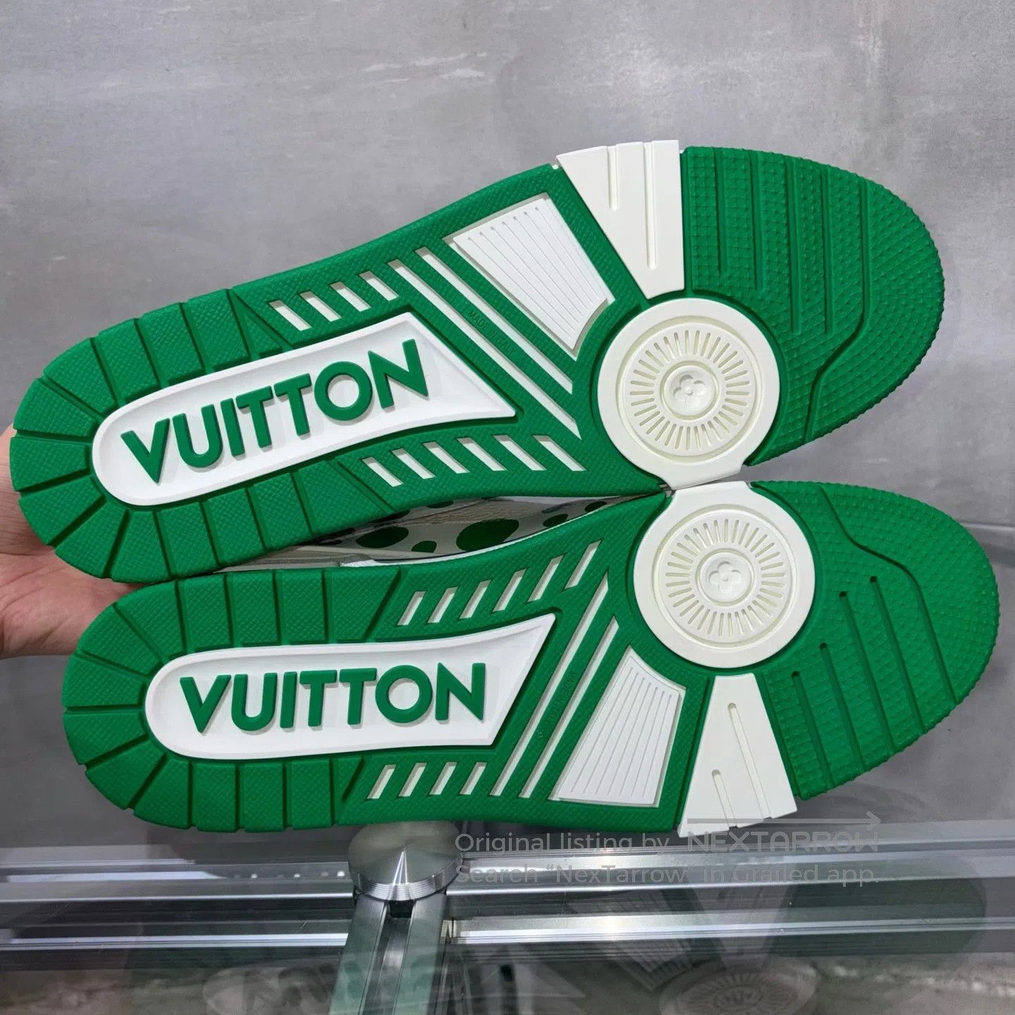Louis Vuitton Louis Vuitton Trainer Yayoi Kusama White and Green shoes Size US 10.5 / EU 43-44 - 7 Thumbnail