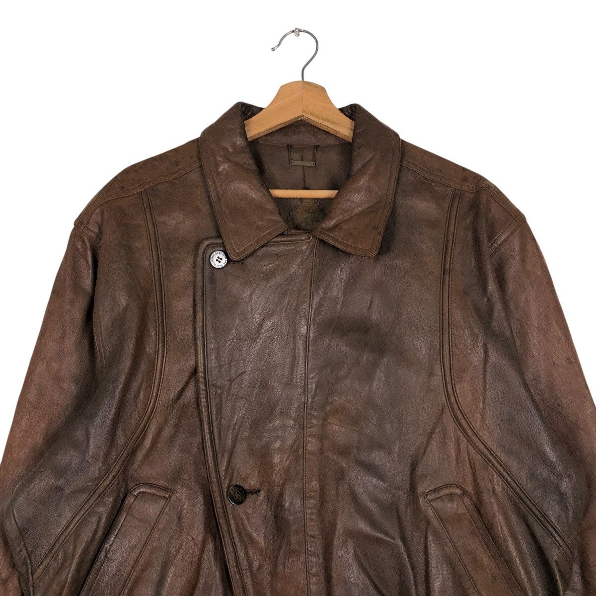 Lancel 🔥VINTAGE BIKER LEATHER JACKET LANCEL PARIS Size US M / EU 48-50 / 2 - 5 Thumbnail