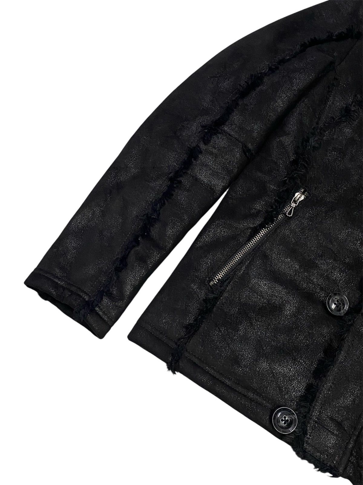 GOSTAR DE FUGA Fuga Waxed Faux Fur Suede Cotton Hoodie Jacket Size M / US 6-8 / IT 42-44 - 11 Thumbnail