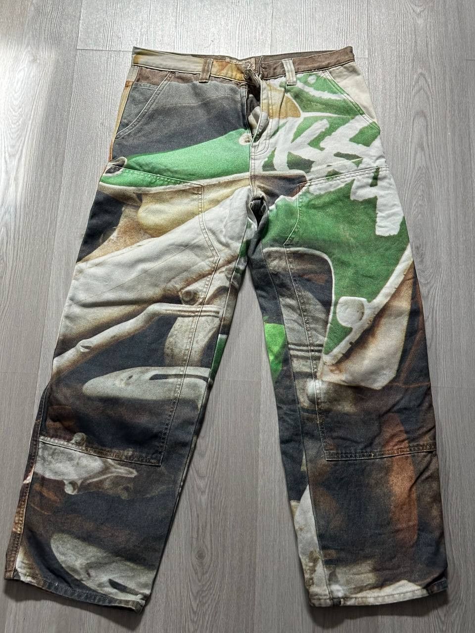 【uchin】Stussy Work Pant Baja Print Japanese Brand × Streetwear × Stussy Stüssy FW24 Canvas Baja Print