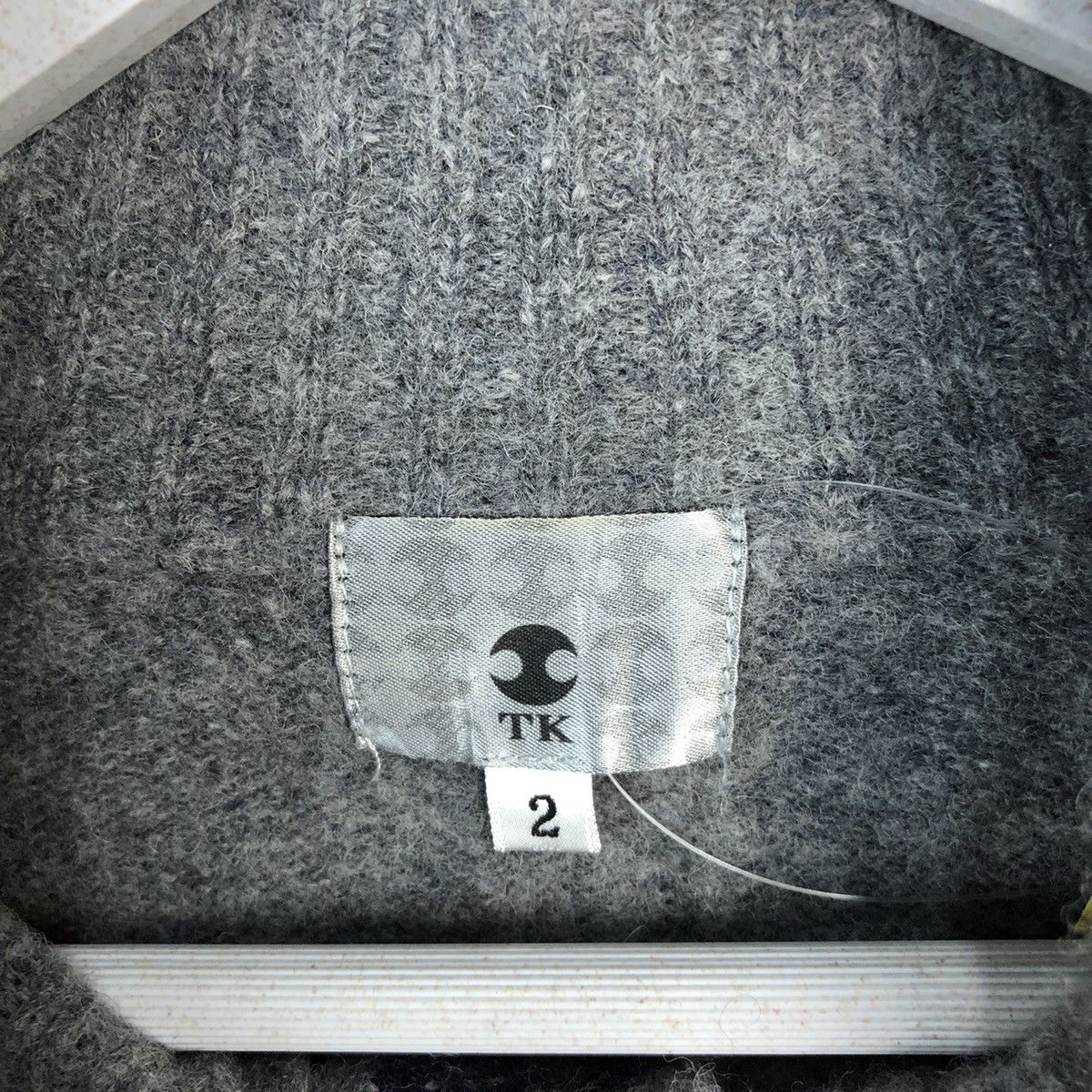 Japanese Brand × Takeo Kikuchi TK takeo kikuchi japan Grey Cardigan Knitwear #A1093 Size US S / EU 44-46 / 1 - 9 Thumbnail