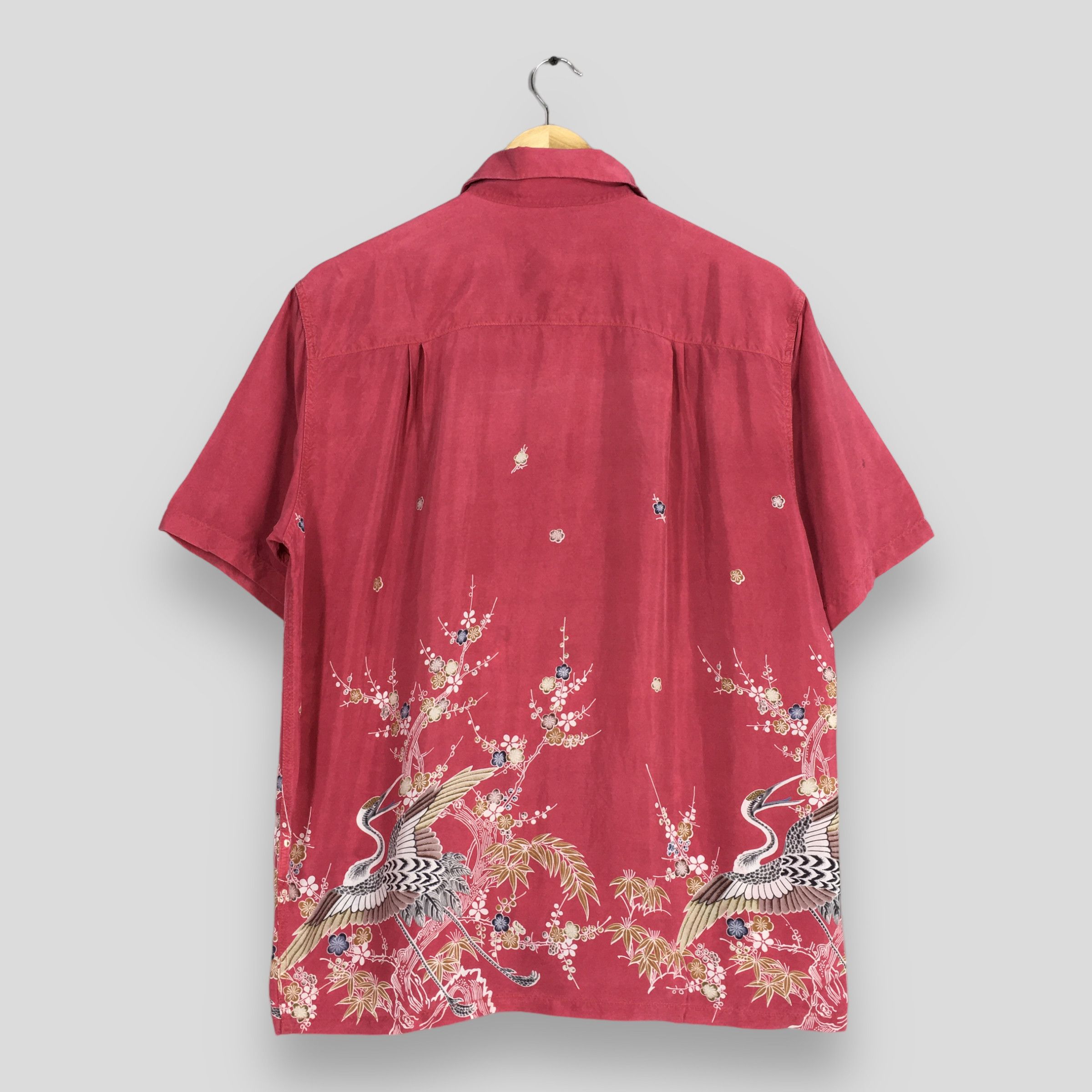 Duke Kahanamoku Vintage 80s Kamehameha Rockabilly Hawaiian Phoenix Bird Hale Size US M / EU 48-50 / 2 - 7 Thumbnail