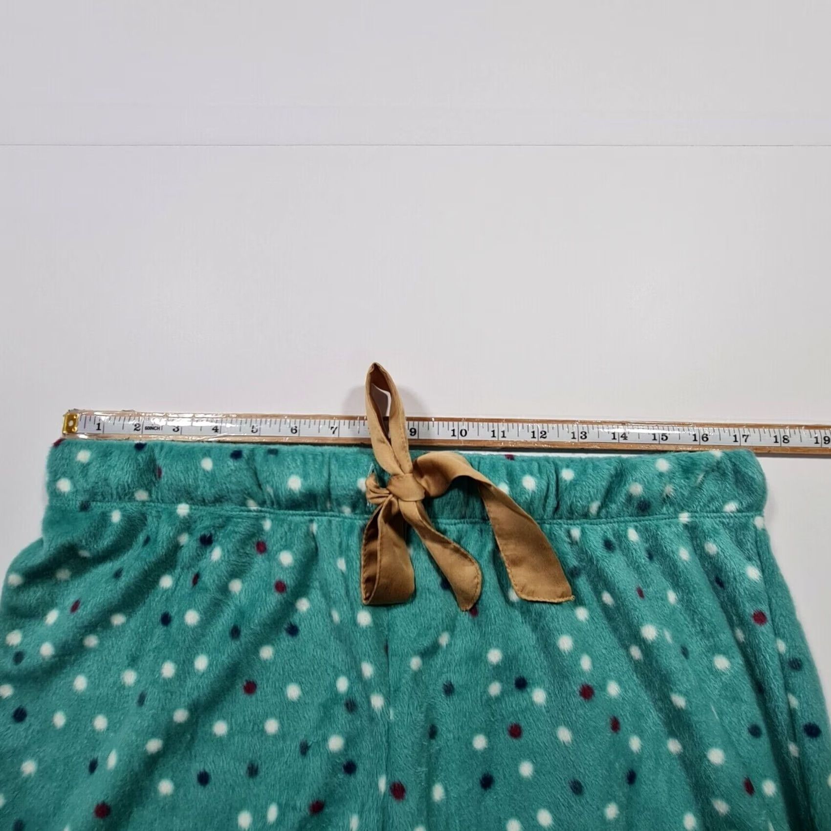 Vintage Maidenform Pants Womens L Pyjama Set Ivory Top Green Polka Dot Size L / US 10 / IT 46 - 5 Thumbnail