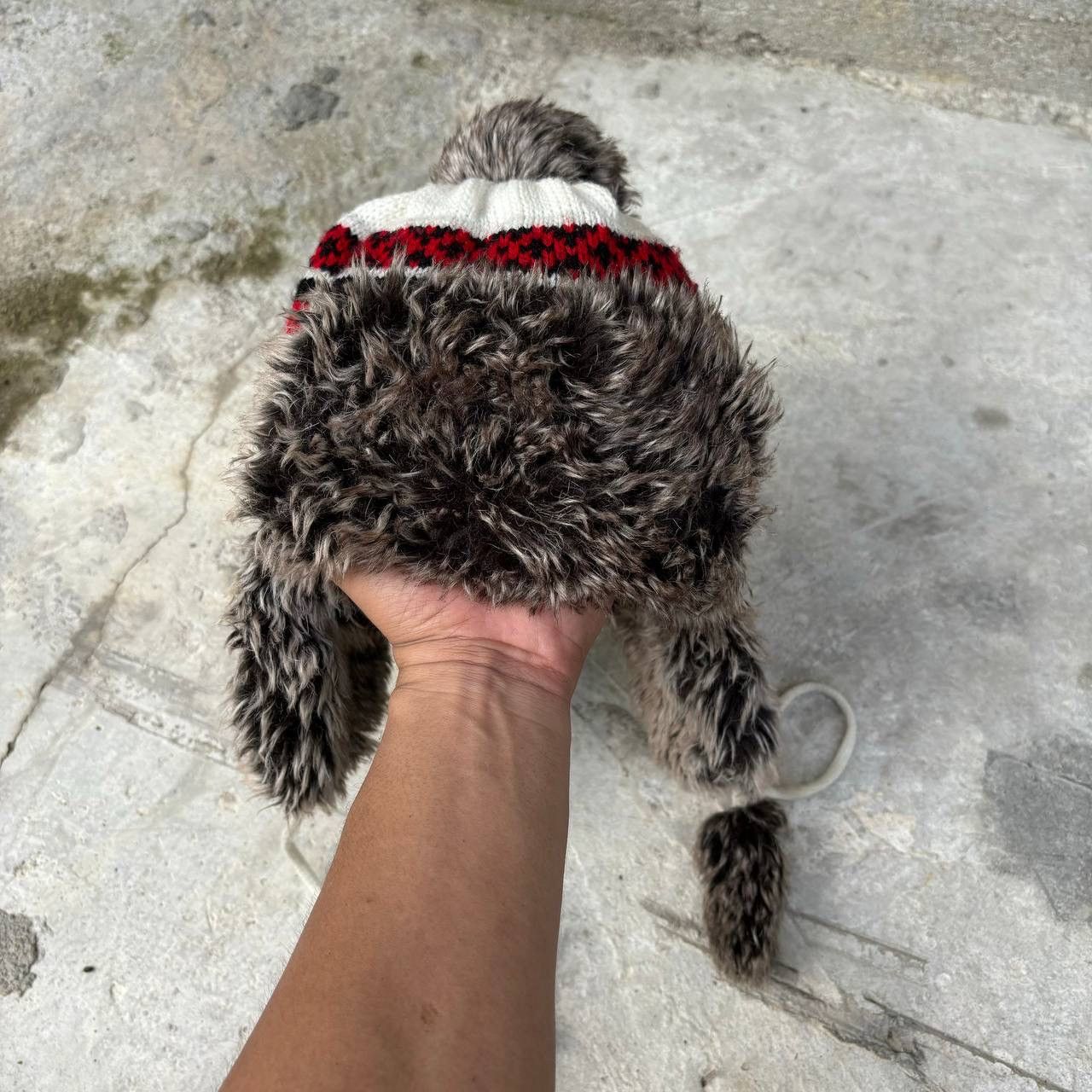 Vintage Trapper Hat Fleece Maple Fair Knit Beanie Hat Earflaps Cat Size ONE SIZE - 4 Thumbnail