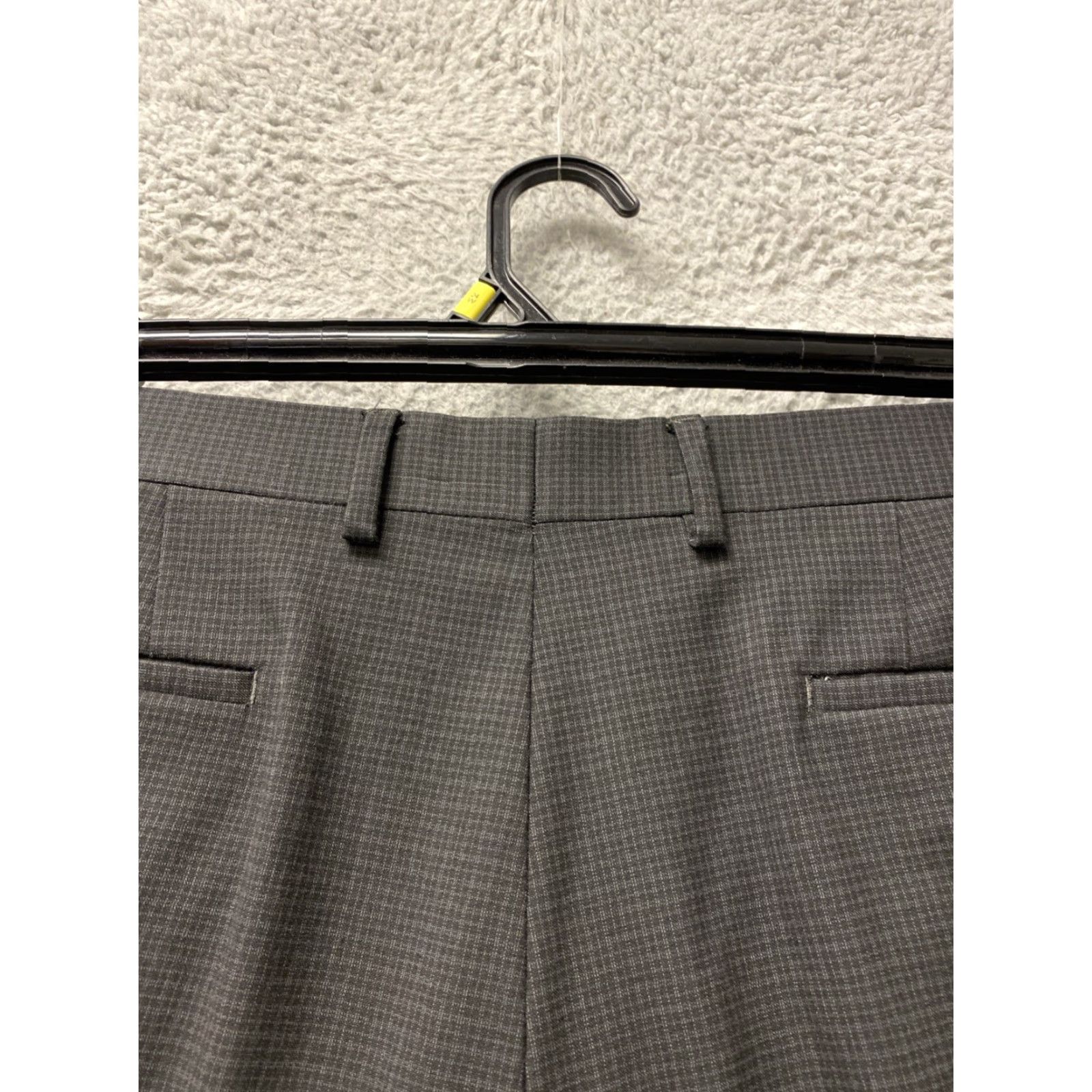 Ralph Lauren Ralph Lauren Blue Label Pants Dark Gray Polyester Blend Side Tabs Flat Front Men 35 Size US 35 - 6 Thumbnail