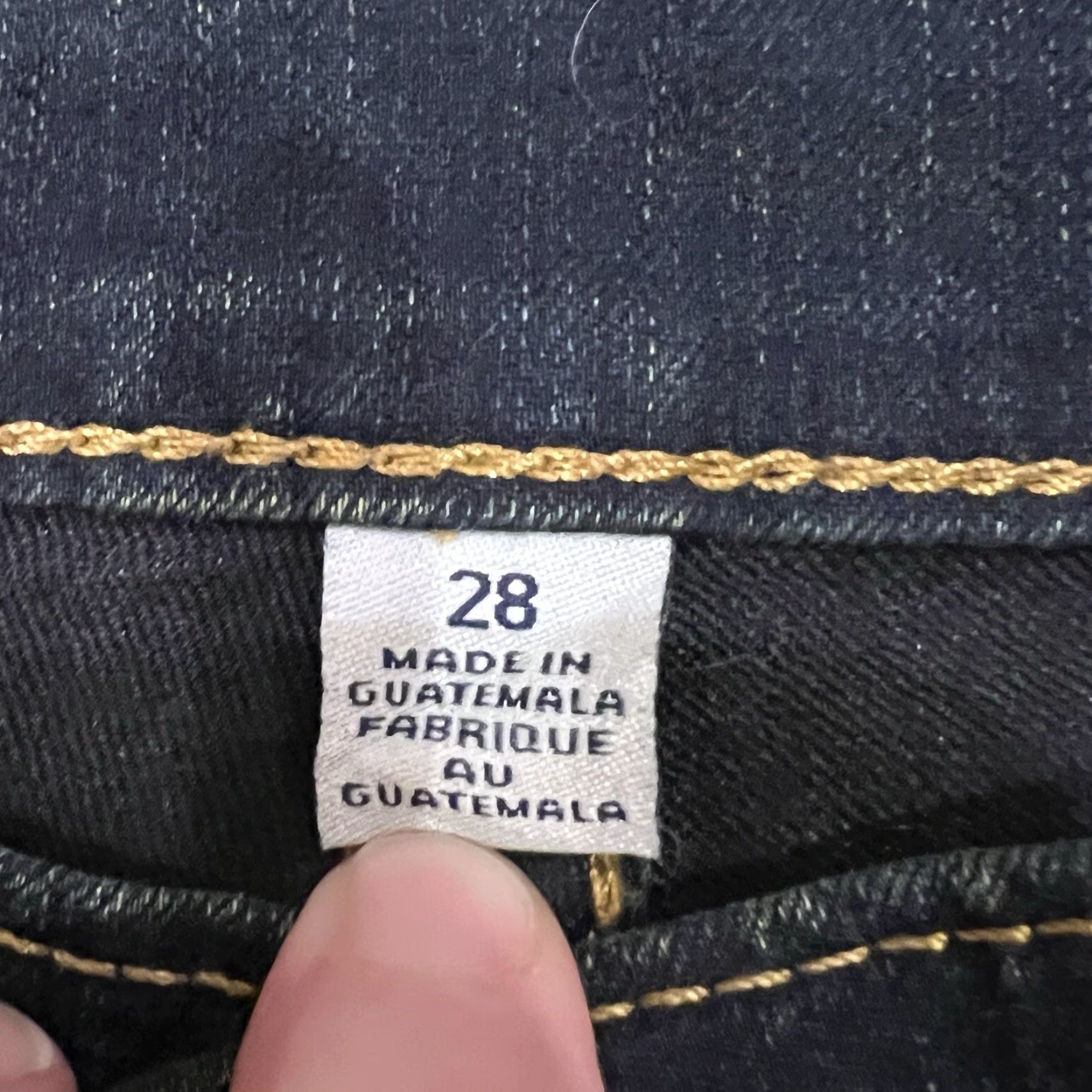 True Religion VINTAGE True Religion Womens Jeans Size 28 Blue Straight Leg 90s Style Cotton Blend Size 28" / US 6 / IT 42 - 6 Thumbnail