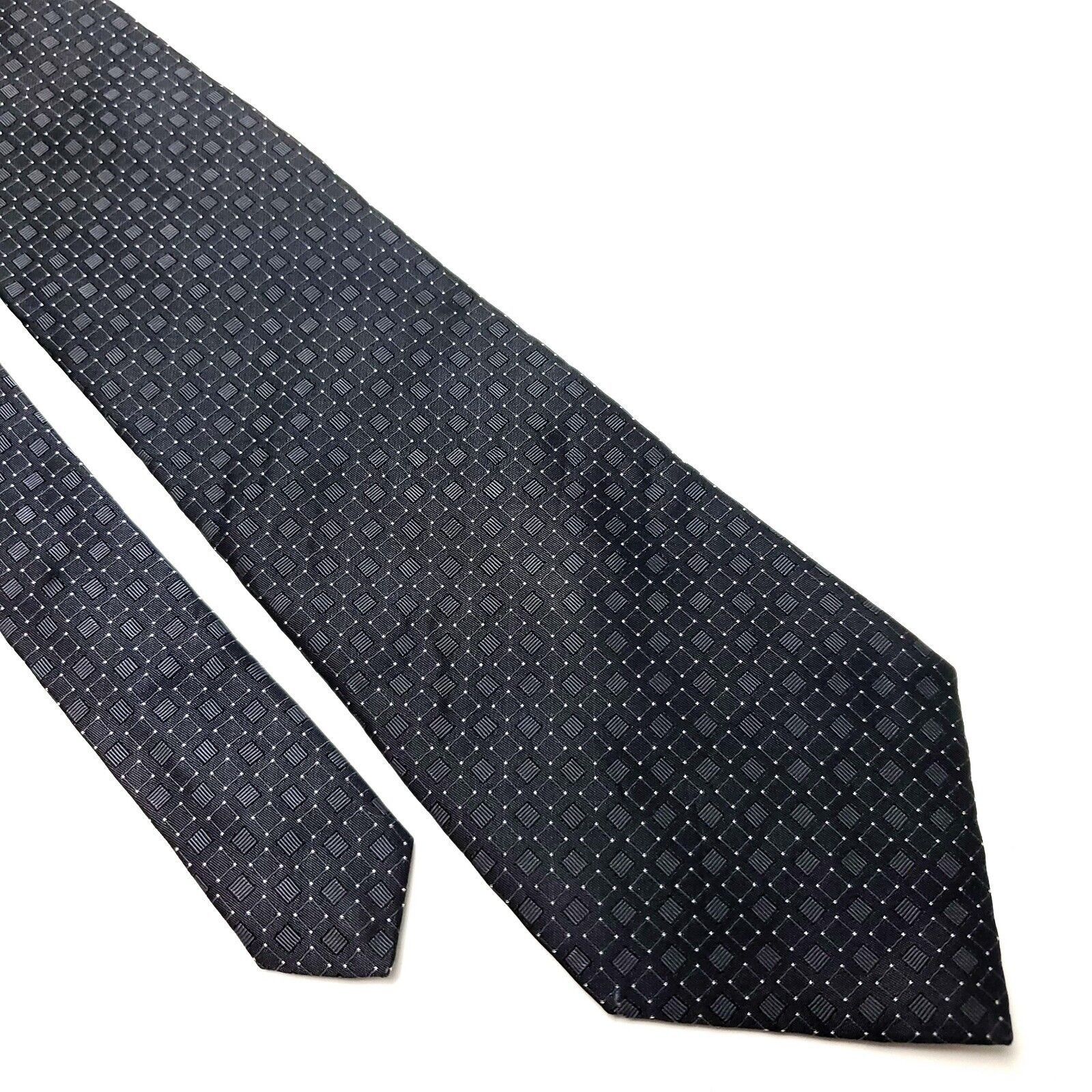 Apt. 9 Apt 9 Silk Tie Gray Geometric Woven Size ONE SIZE - 1 Thumbnail