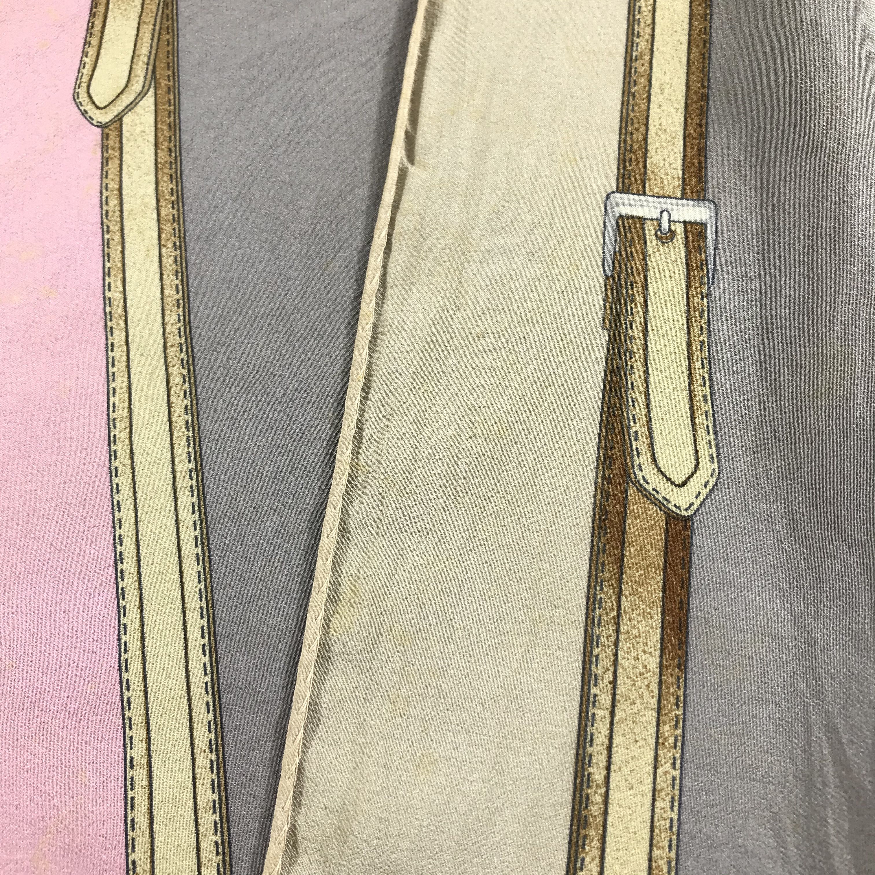 Celine Vintage Celine Hand Rolled Silk Scarf M19 Size ONE SIZE - 11 Thumbnail