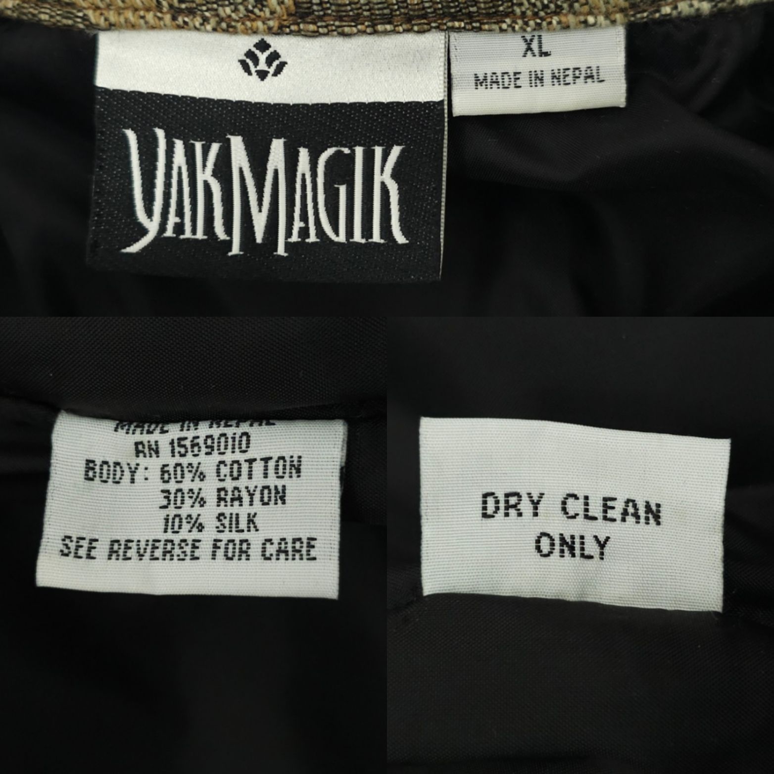 Other Yak Magik Jacket XL Floral Tapestry Patchwork Quilted Velvet Size XL / US 12-14 / IT 48-50 - 8 Thumbnail